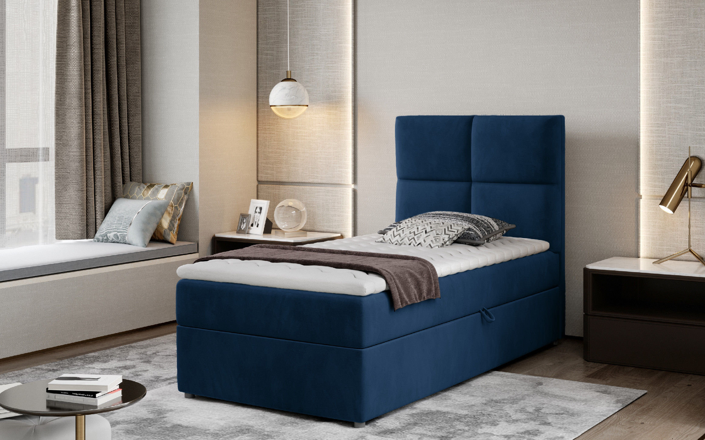 Boxspring Rivia 90 látka: Monolith 77