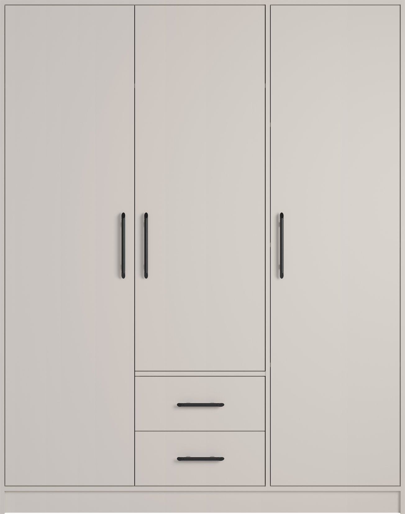 Šatní skříň Smart SR2 Varianta: Bez zrcadla, Barva korpusu + barva dveří: Kašmír