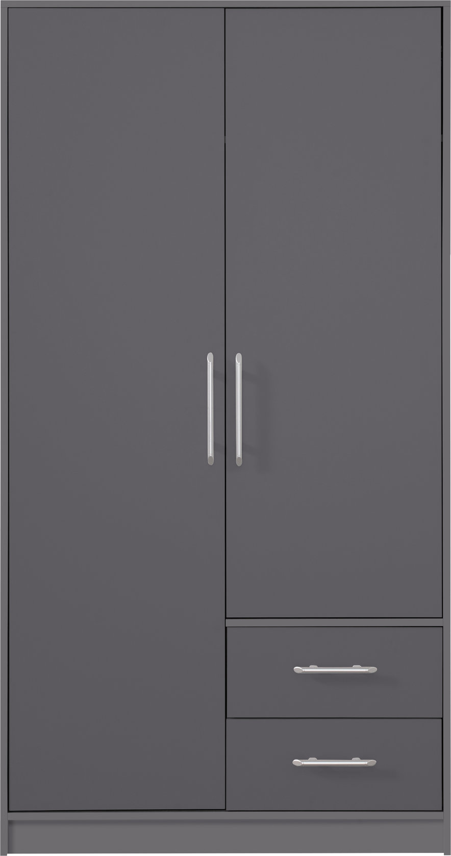 Šatní skříň Smart SR3 Varianta: Bez zrcadla, Barva korpusu + barva dveří: Antracit