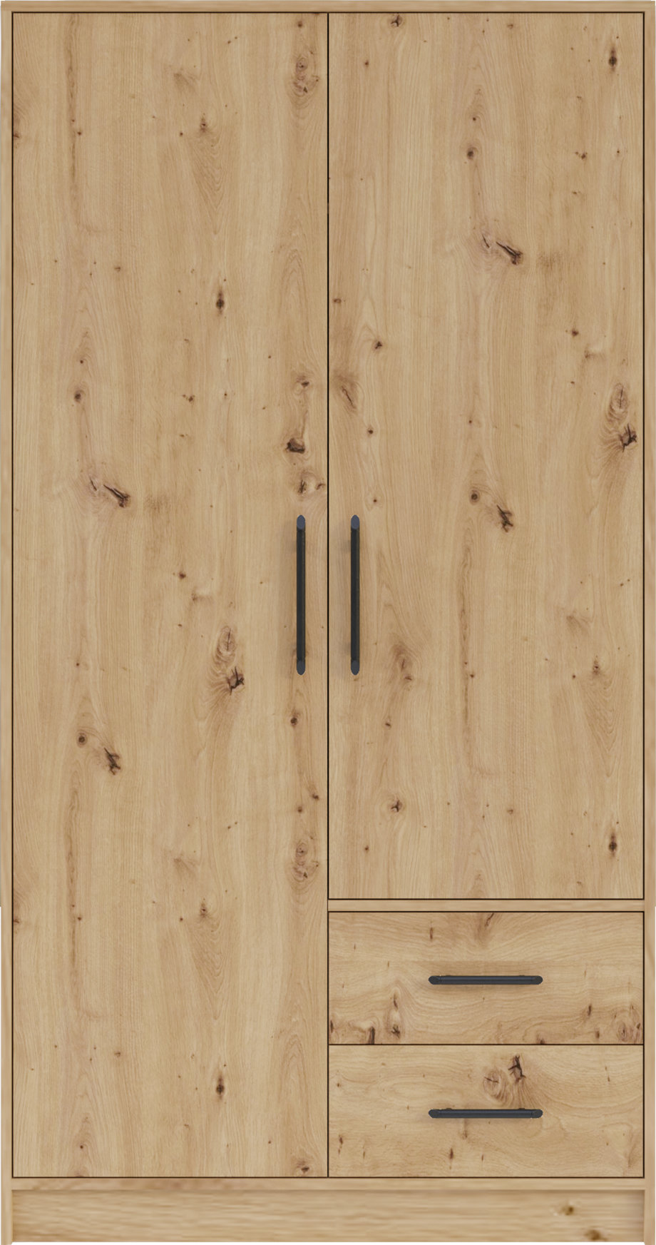 Šatní skříň Smart SR3 Varianta: Bez zrcadla, Barva korpusu + barva dveří: Dub artisan