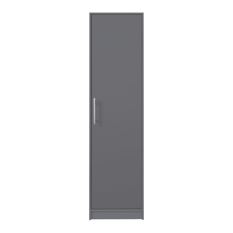 Šatní skříň Smart SR5 Dveře: Antracit - Antracit,bílá,dub sonoma,antracit