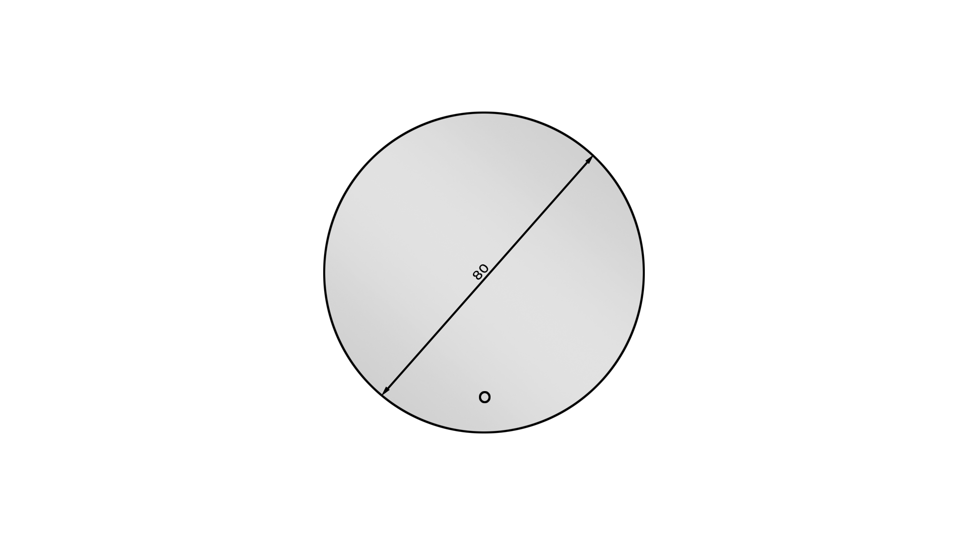 Zrcadlo Orandiu Rozměry: 60 cm, Varianta: Osvětlení L (obrázek 4)