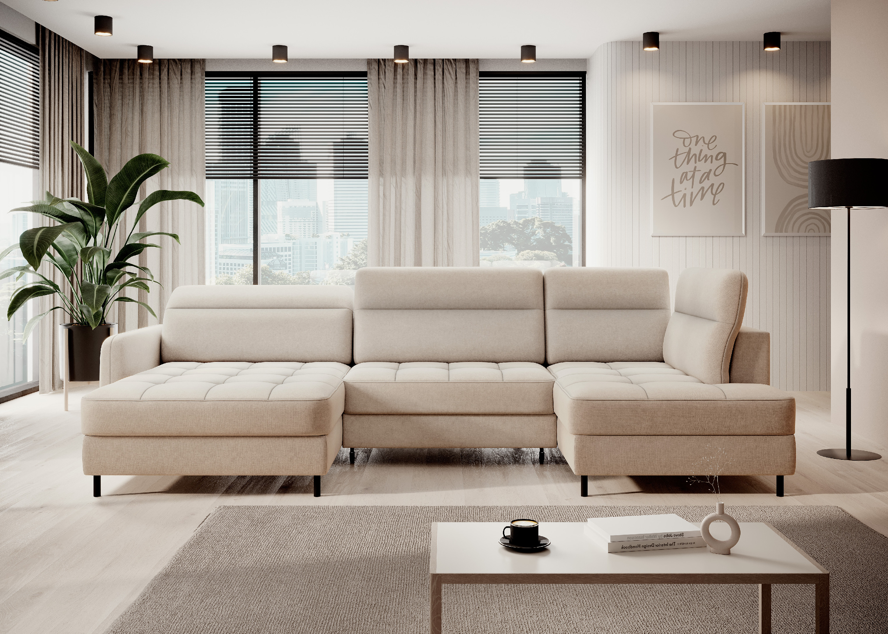 Sedací souprava Berrto Provedení: Levá U, látka: Raquel 18