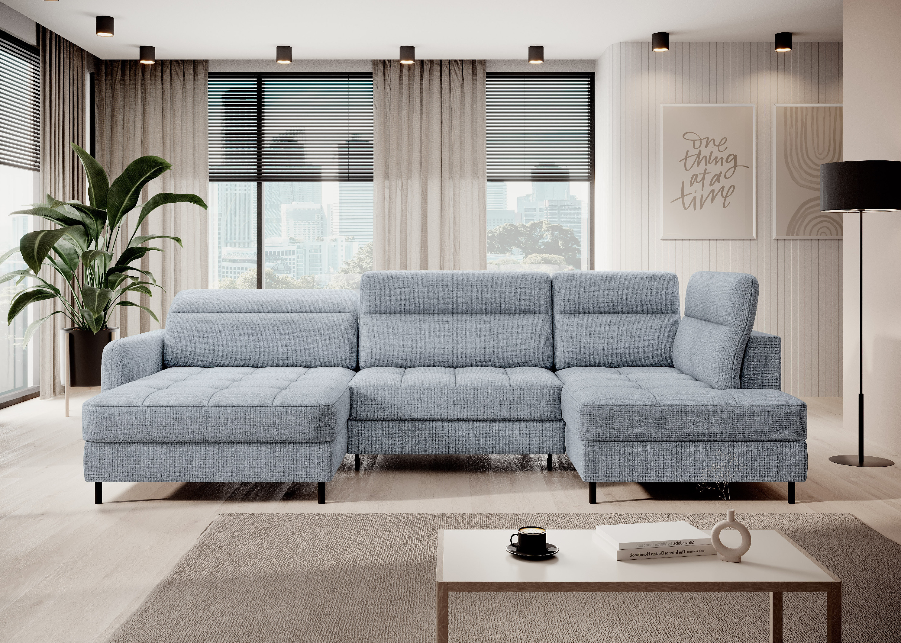 Sedací souprava Berrto Provedení: Levá U, látka: Aubron 100