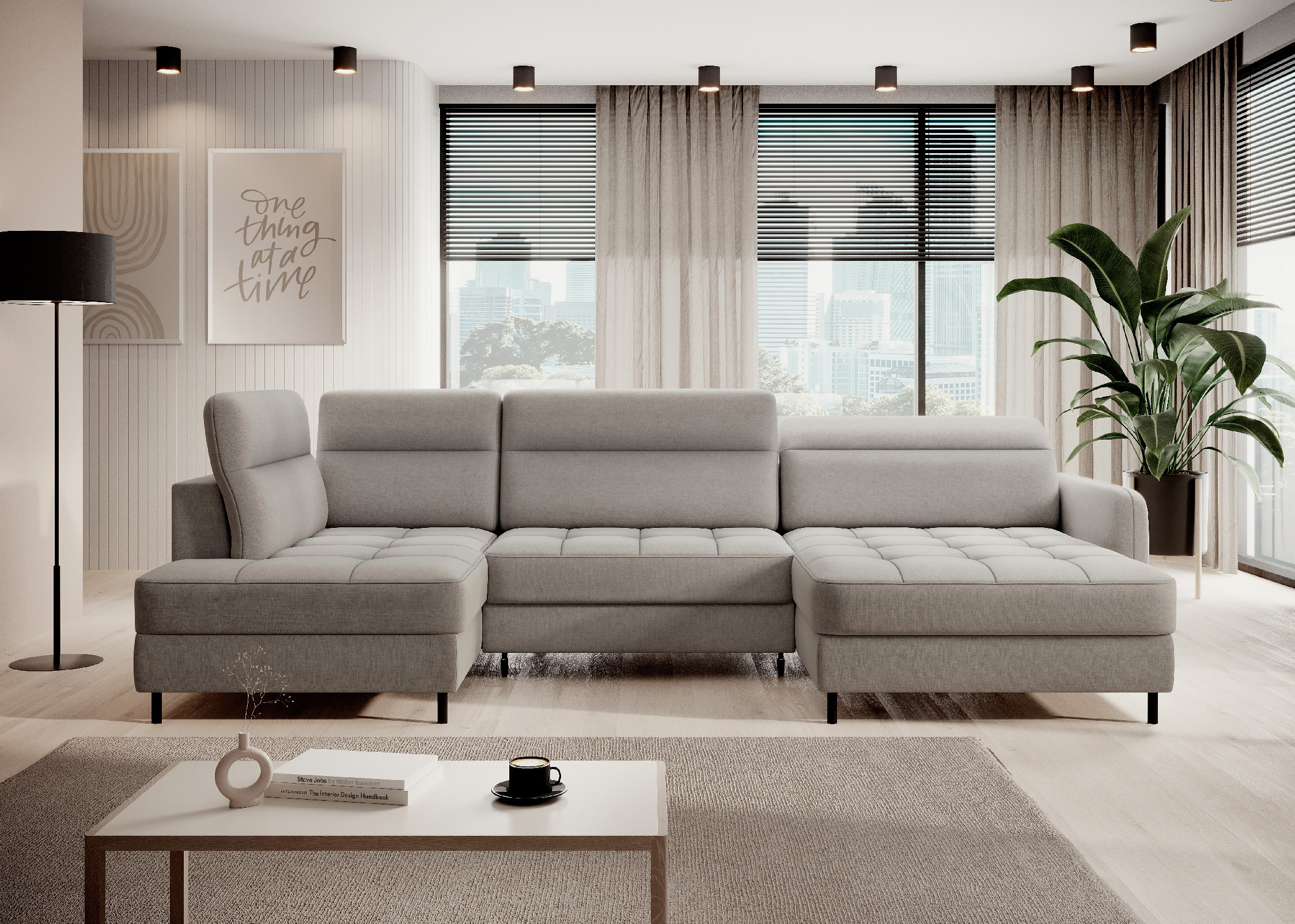 Sedací souprava Berrto Provedení: Pravá U, látka: Raquel 3