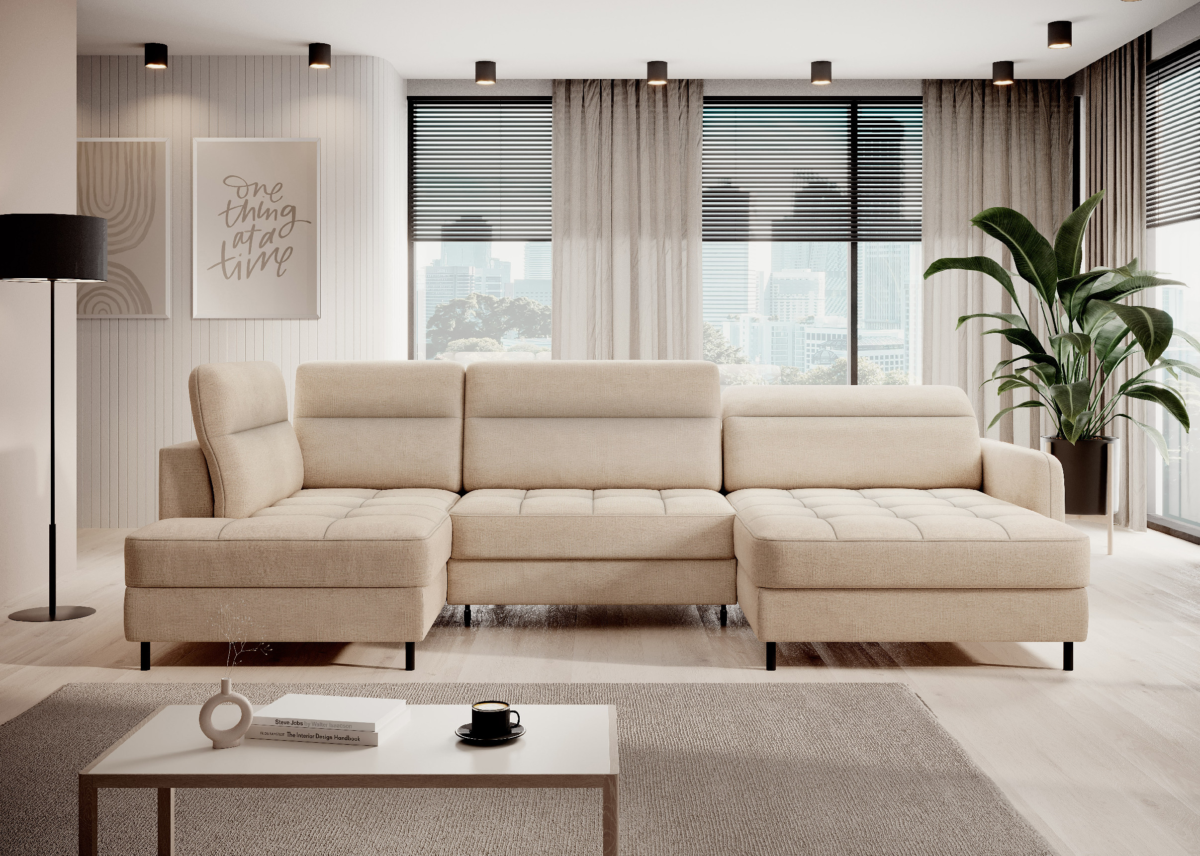 Sedací souprava Berrto Provedení: Pravá U, látka: Toscany 18