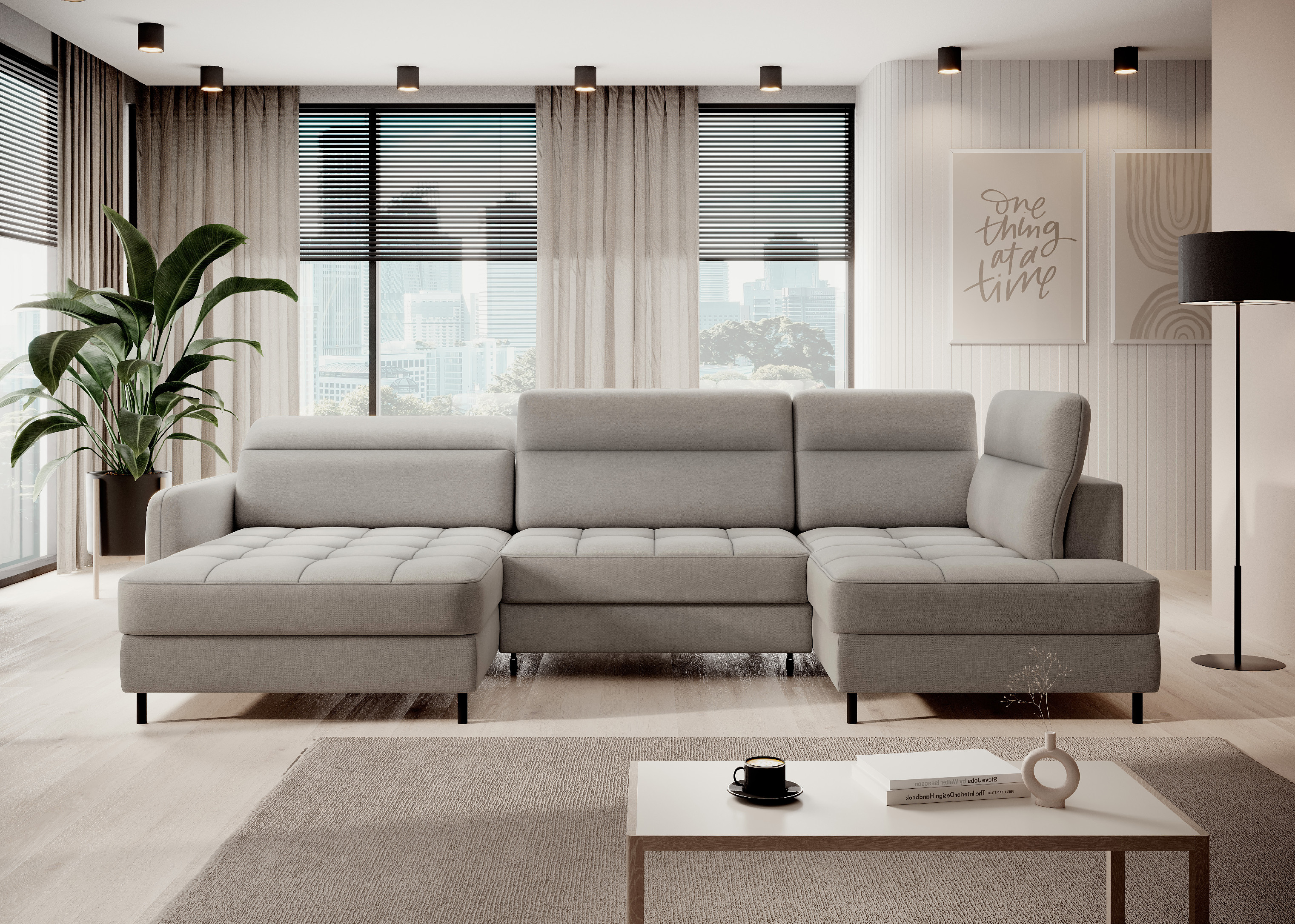 Sedací souprava Berrto Provedení: Levá U, látka: Raquel 3