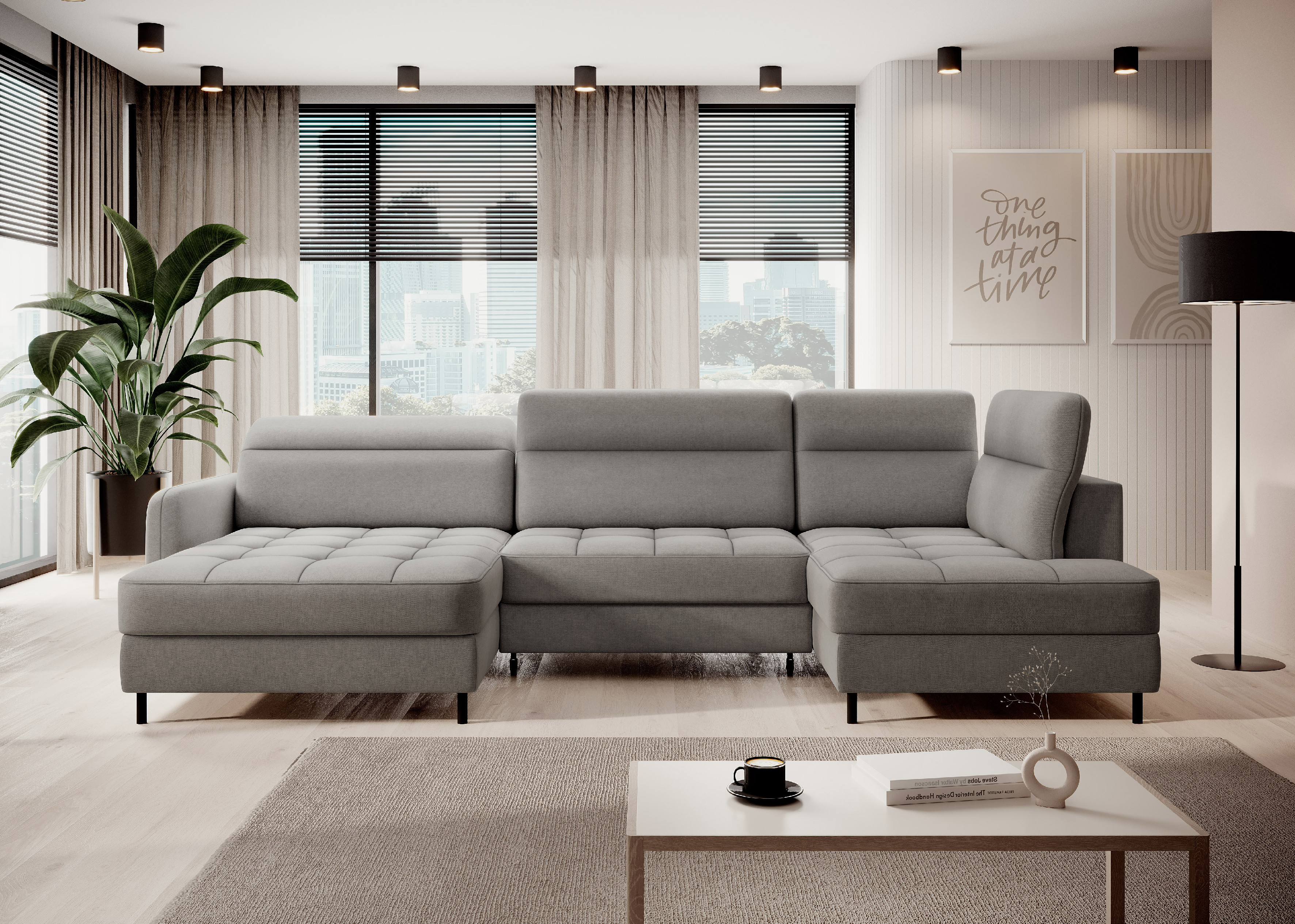 Sedací souprava Berrto Provedení: Levá U, látka: Raquel 4