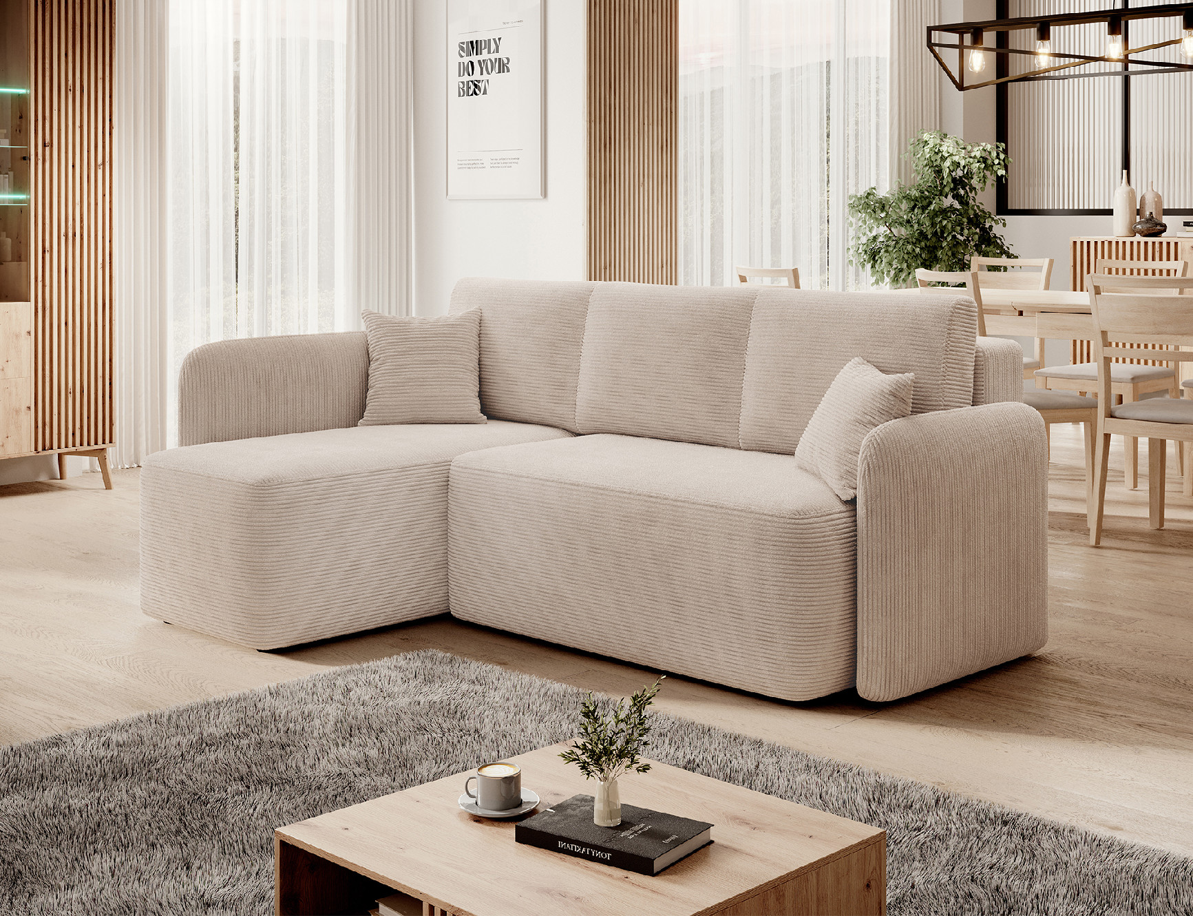 Sedací souprava Hadson Provedení: Levá varianta, látka: Jarell 18