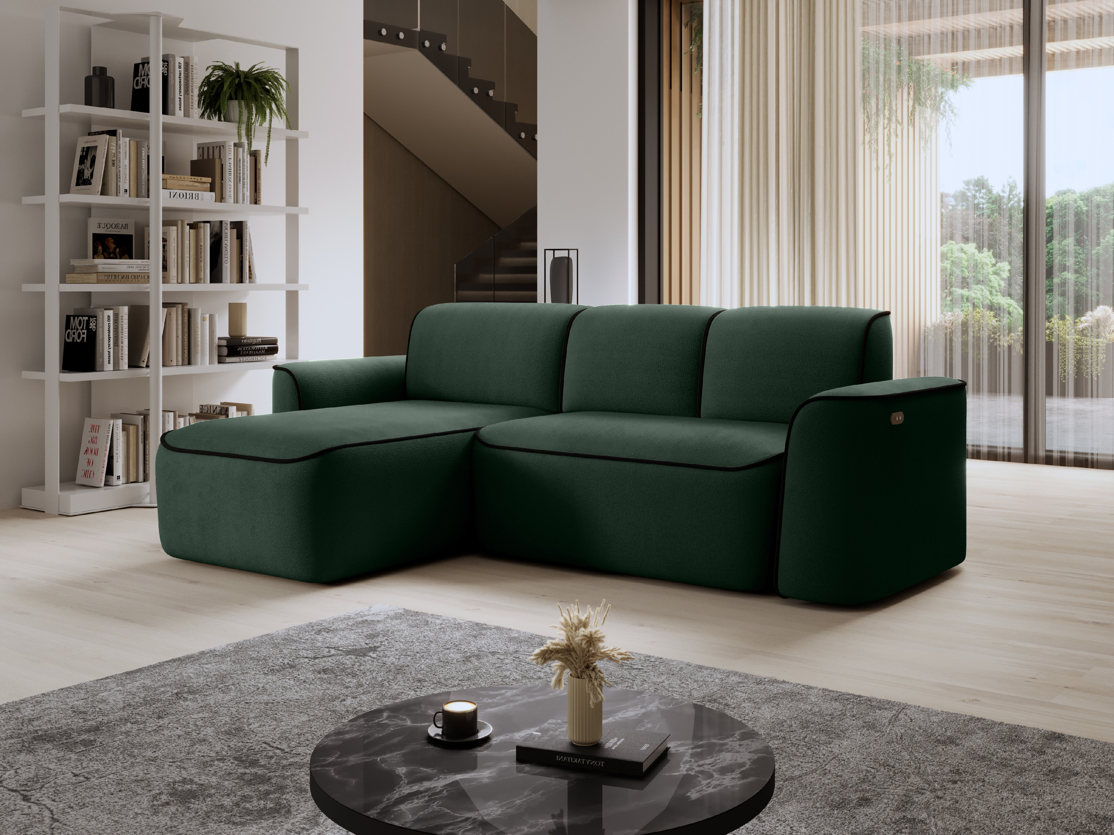 Sedací souprava Ume Provedení: Levá varianta, látka: Amore 35/ Velvet Mat 10