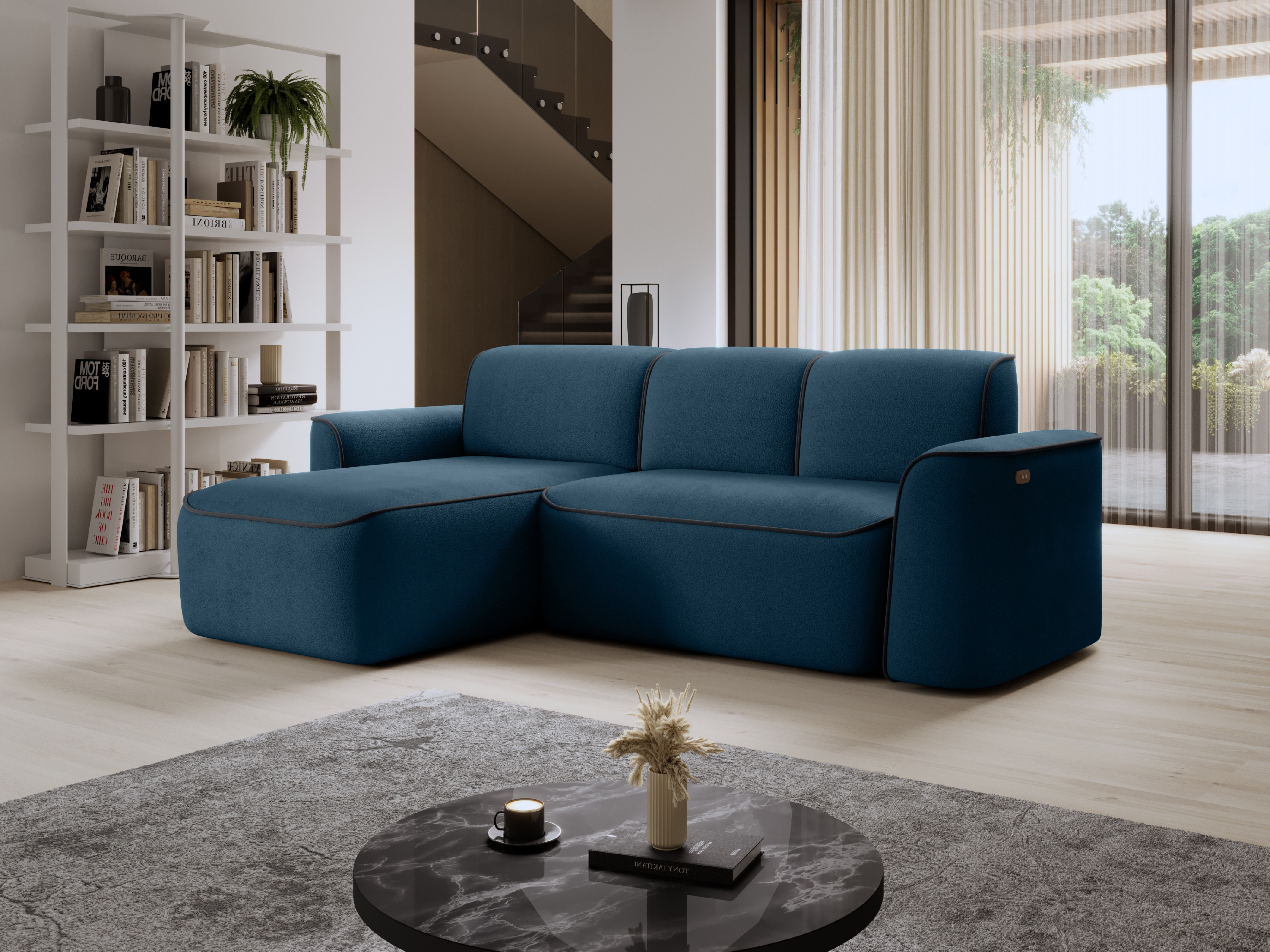 Sedací souprava Ume Provedení: Levá varianta, látka: Amore 40/ Velvet Mat 6