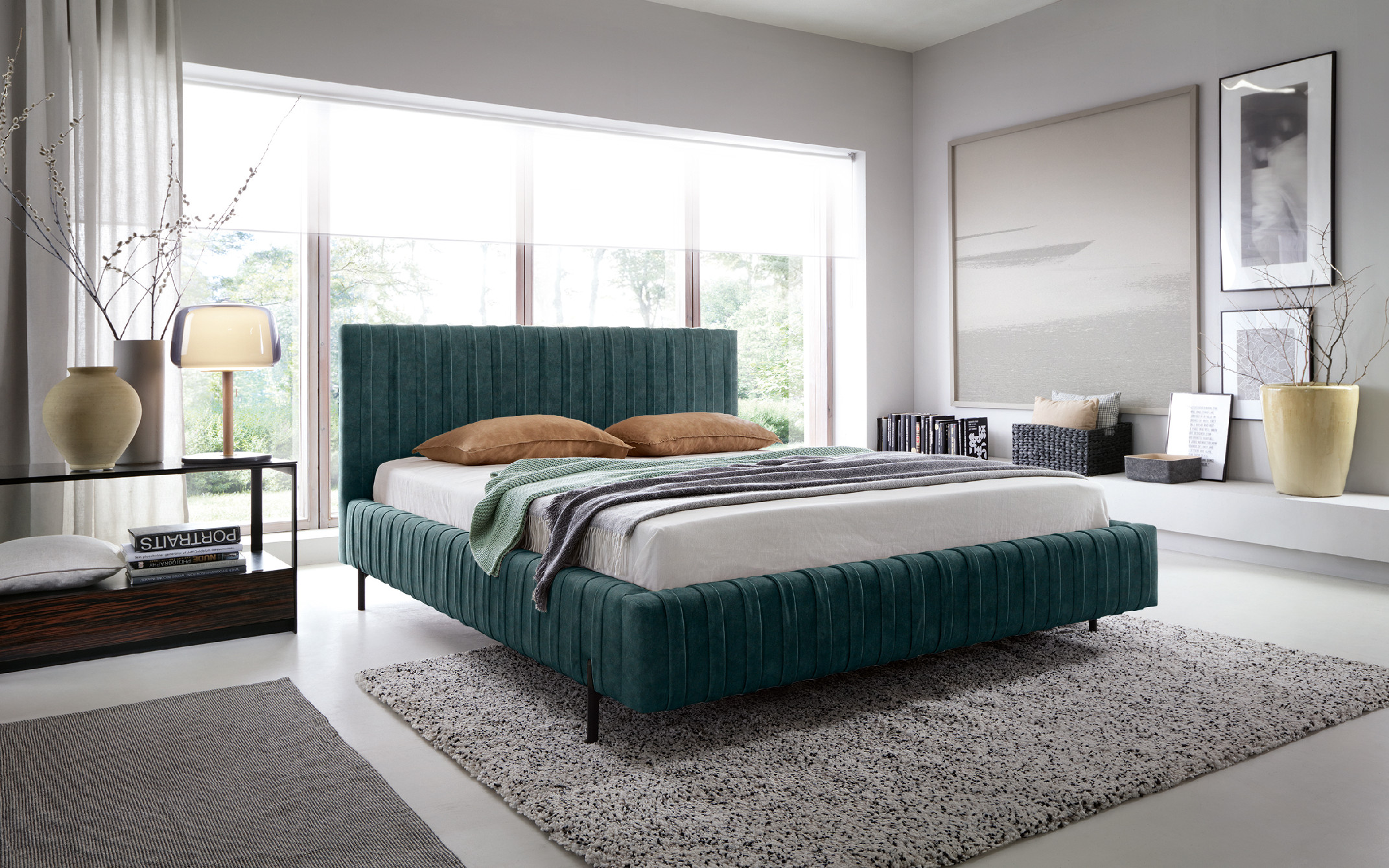 Postel Plissa Rozměr: 160 x 200 cm, látka: Relax 38