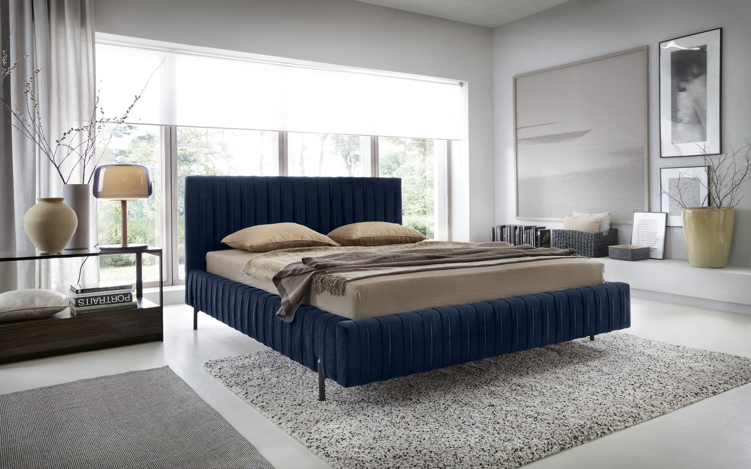 Postel Plissa Rozměr: 140 x 200 cm, látka: Velvetmat 40