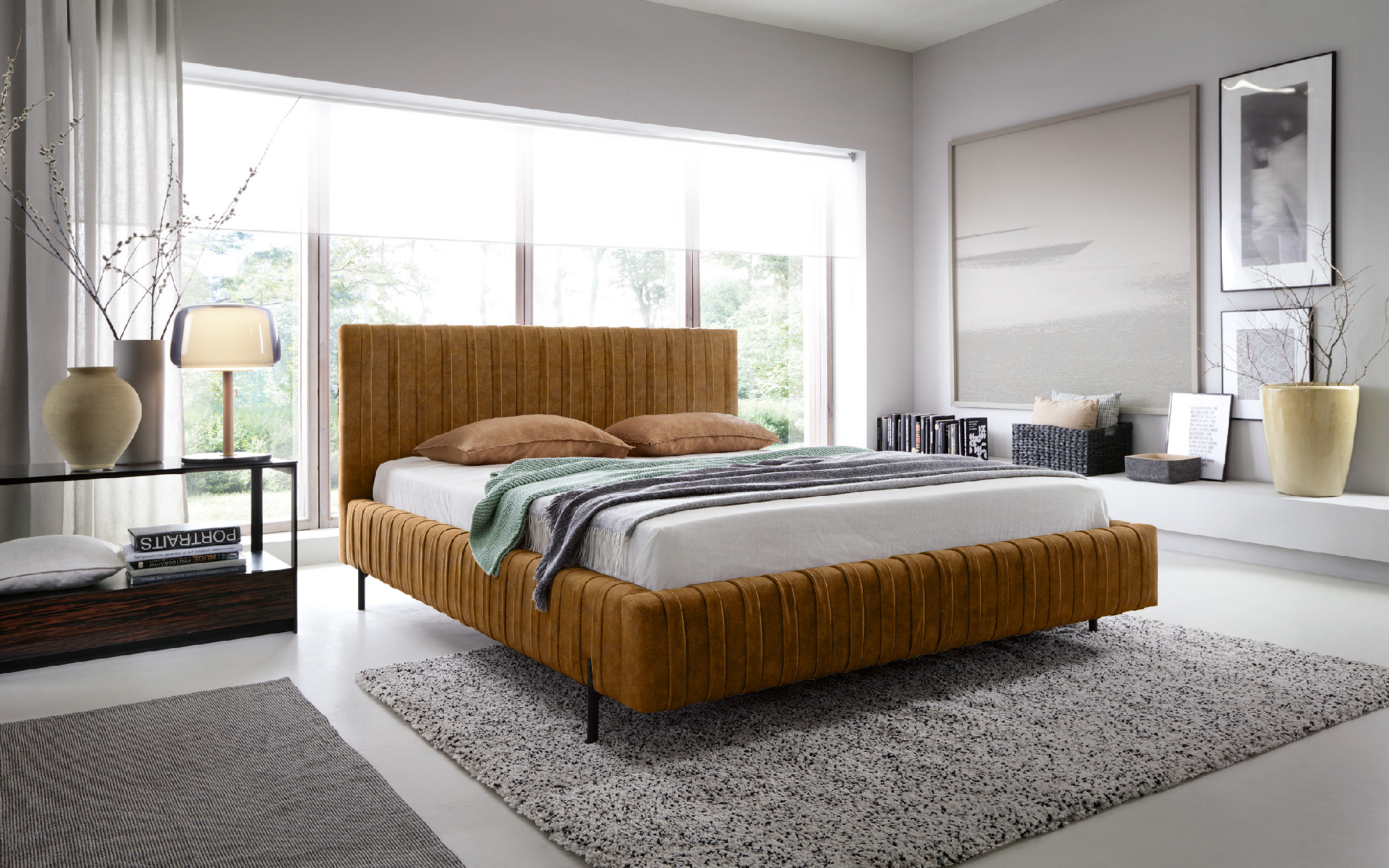 Postel Plissa Rozměr: 160 x 200 cm, látka: Relax 45