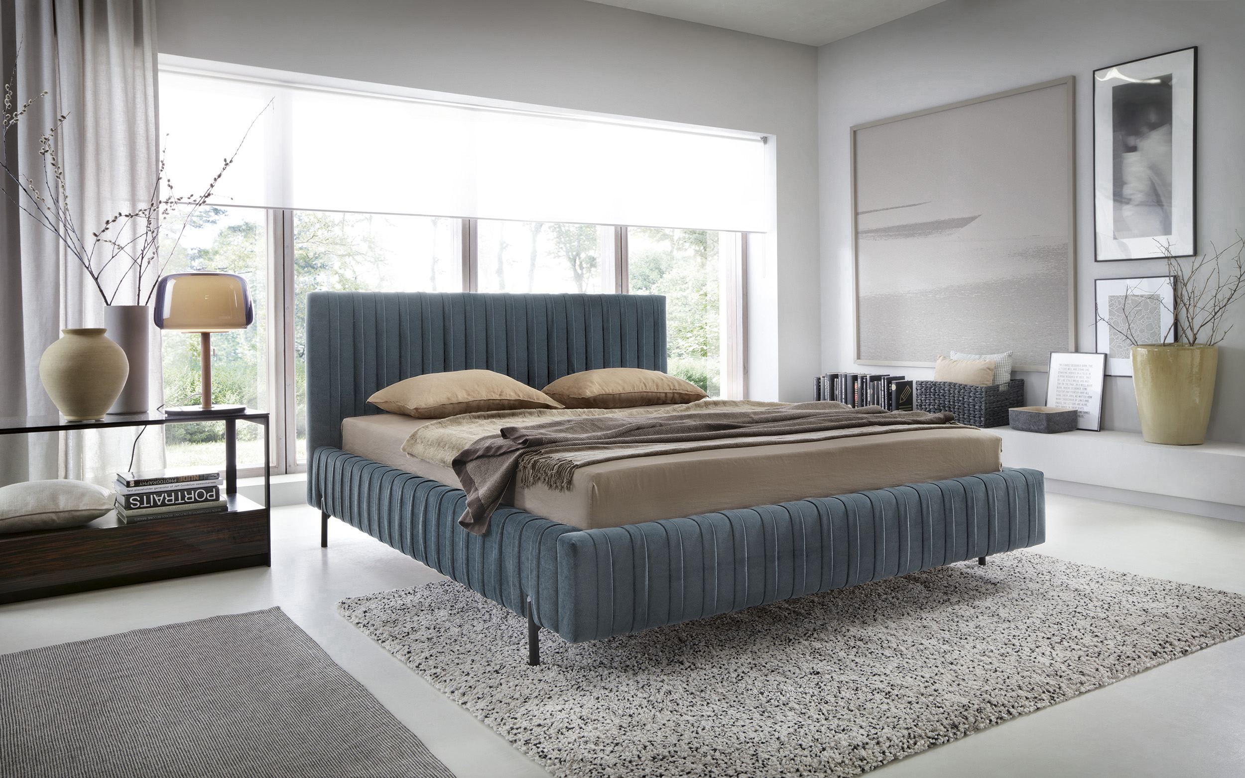 Postel Plissa Rozměr: 140 x 200 cm, látka: Velvetmat 100