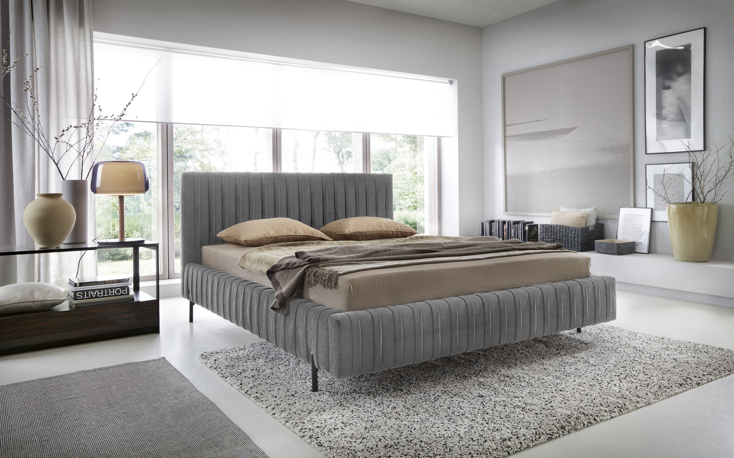 Postel Plissa Rozměr: 160 x 200 cm, látka: Velvetmat 4