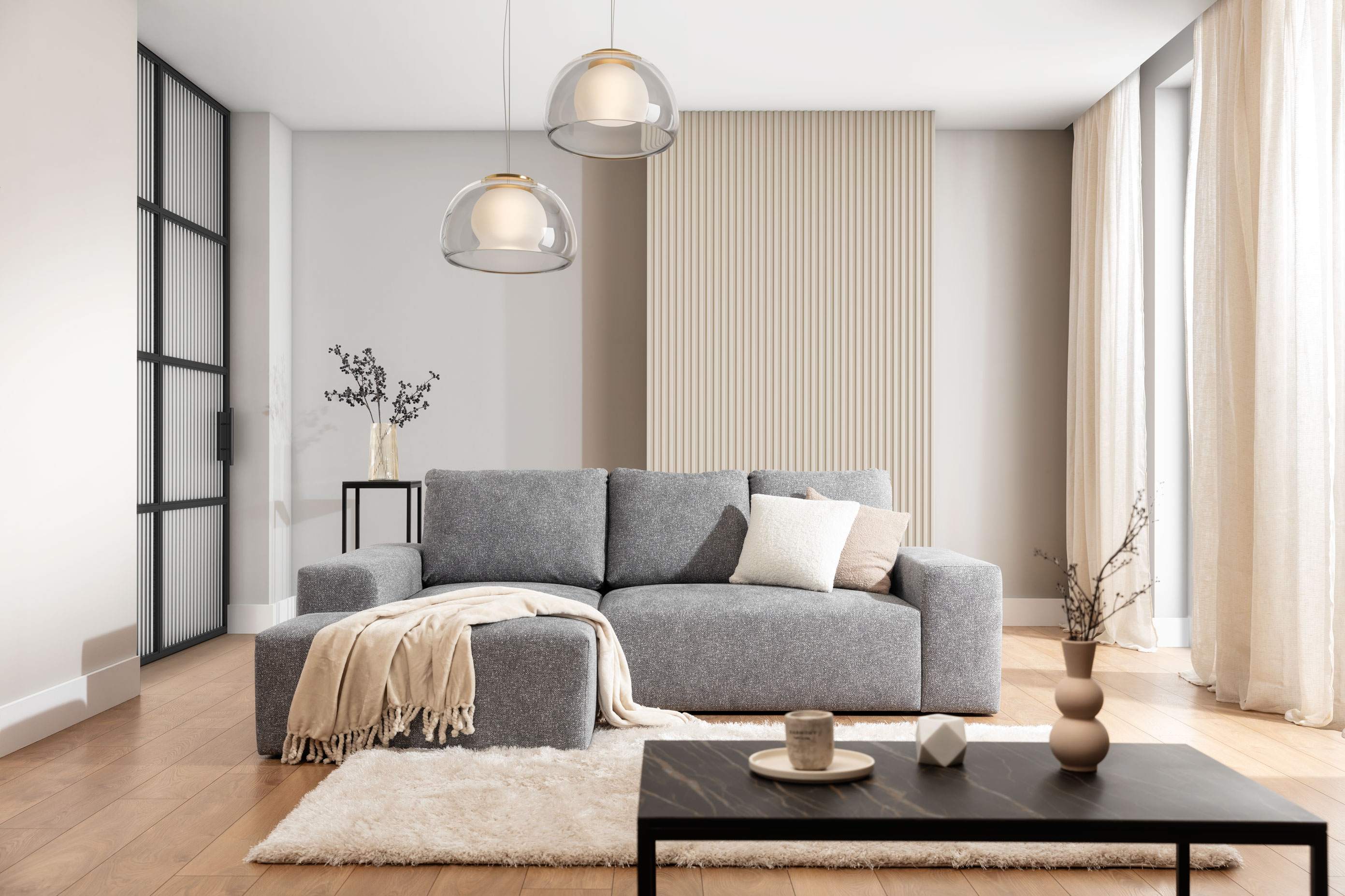 Sedací souprava Azzano 1 - látka Riviera Provedení: Pravá varianta, látka: Riviera 91