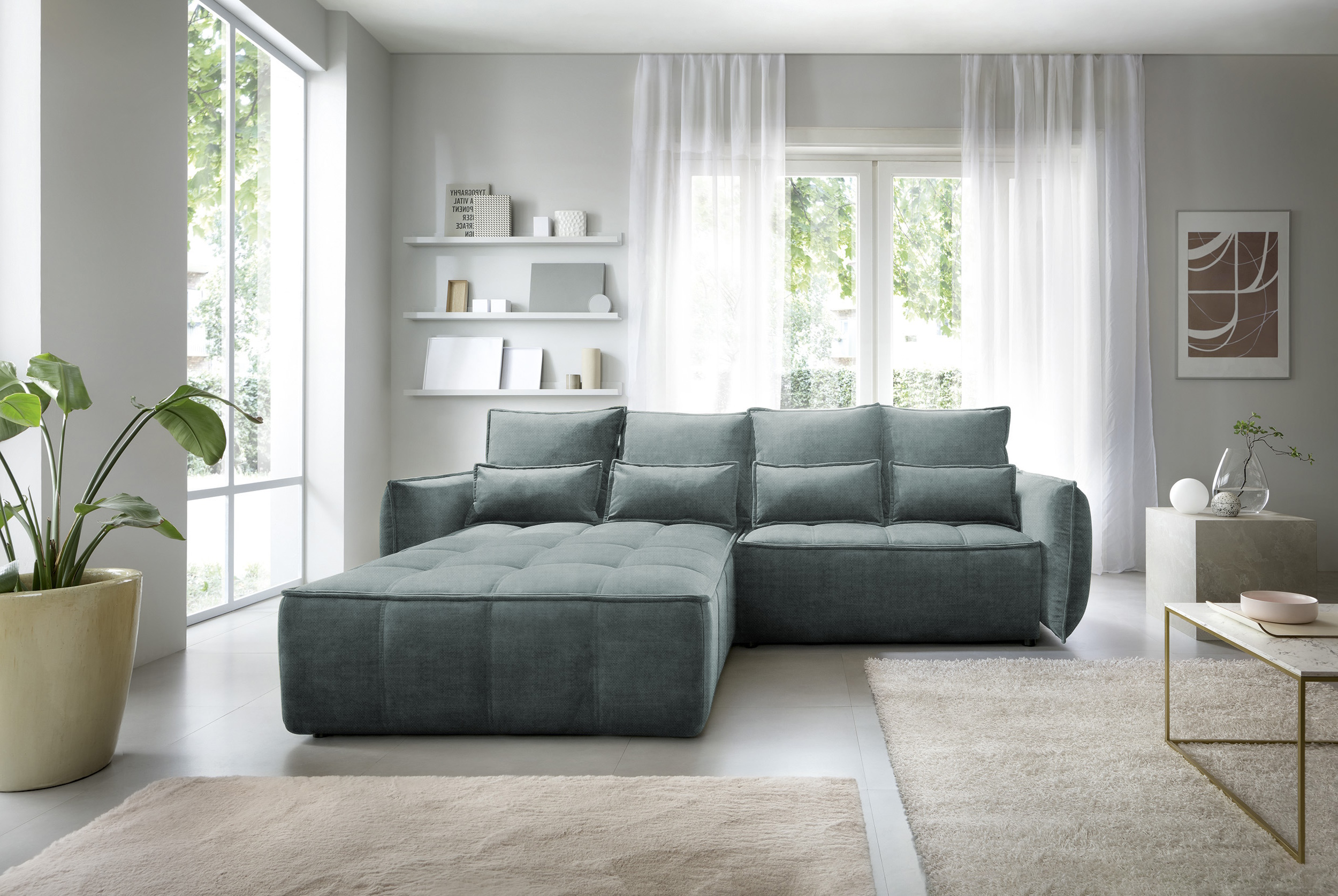 Sedací souprava Campo Provedení: Levá varianta, látka: Manhattan 38