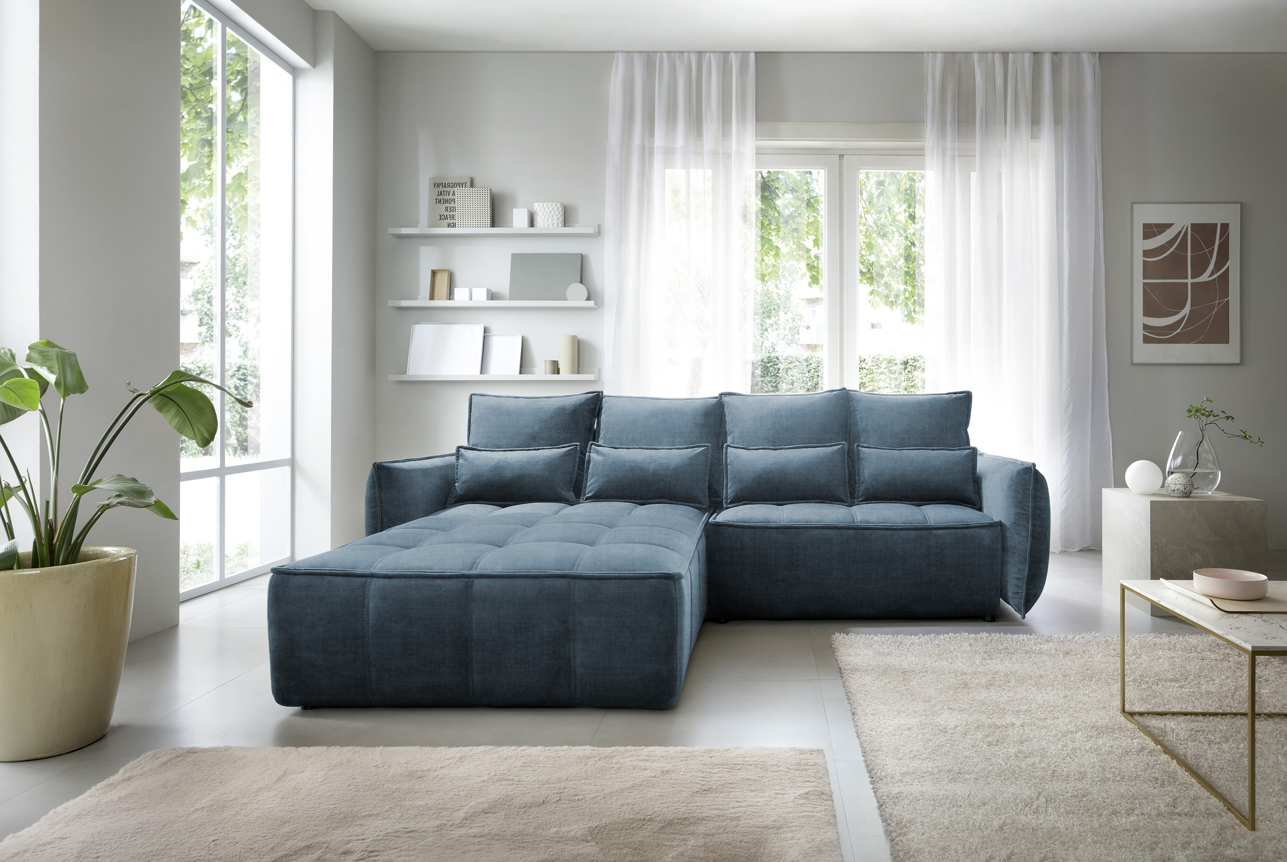 Sedací souprava Campo Provedení: Levá varianta, látka: Manhattan 40