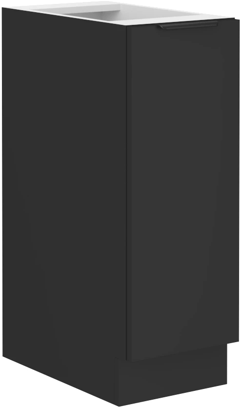 Spodní skříňka Siena 30 D CARGO BB Barva korpusu: Černá, Barva dvířek: Černá