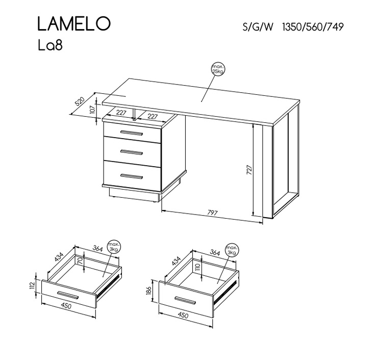 Studentský pokoj Lamelo (obrázek 3)