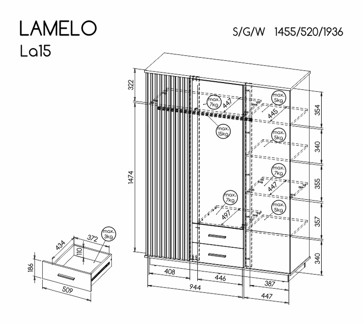 Studentský pokoj Lamelo (obrázek 4)