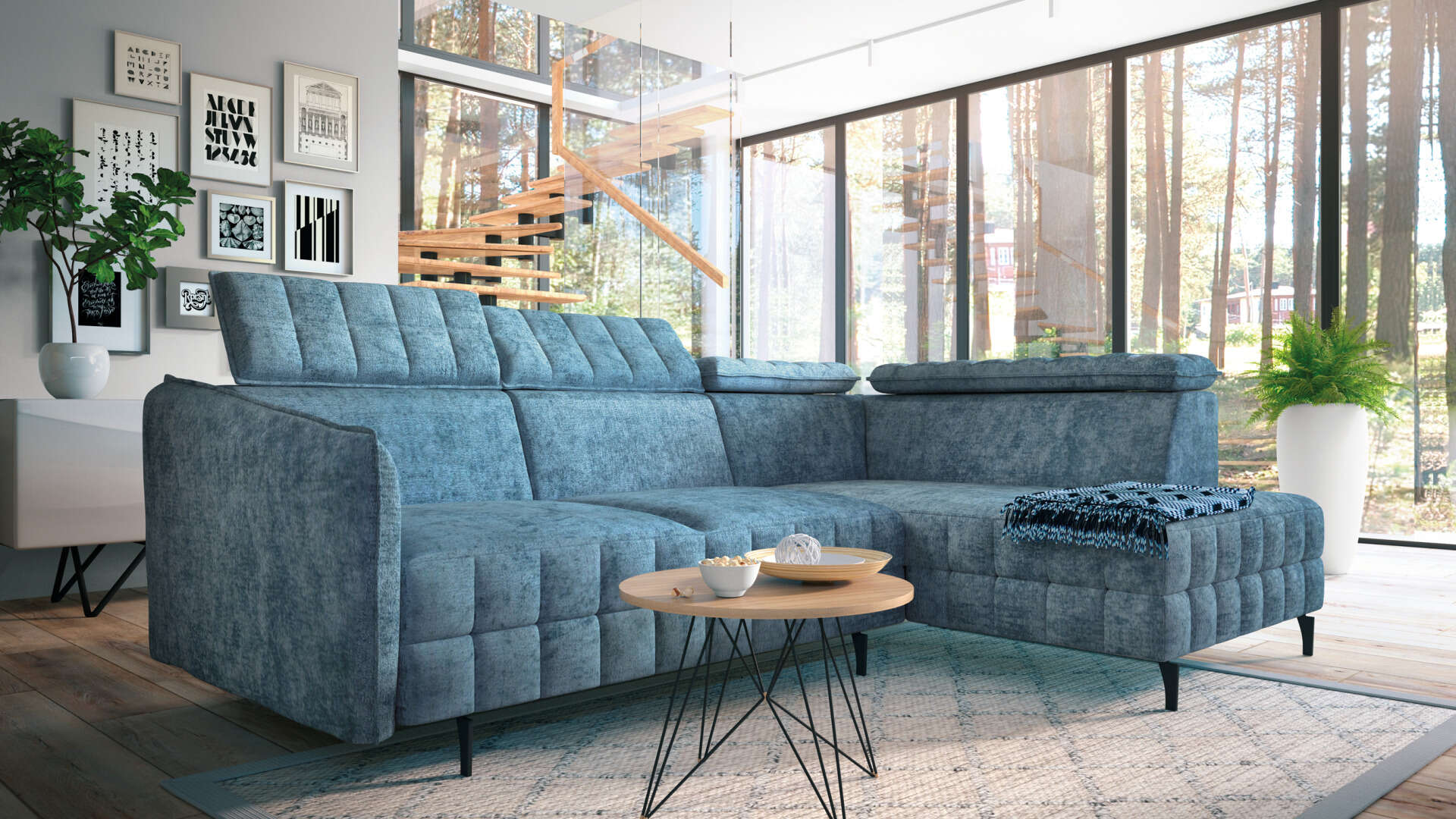 Sedací souprava Molta Provedení: Pravá varianta, Látka: Vera 14