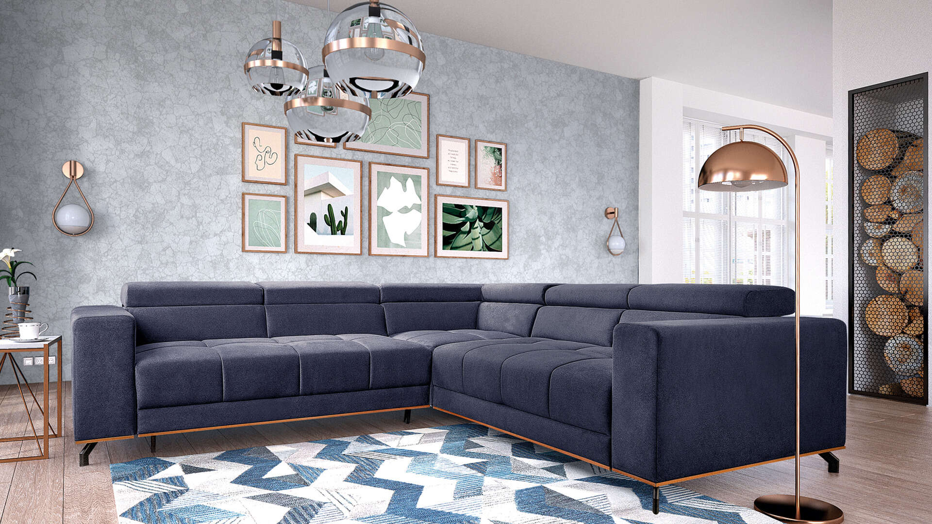 Sedací souprava Party Provedení: Levá varianta, Látka: Zoya 15