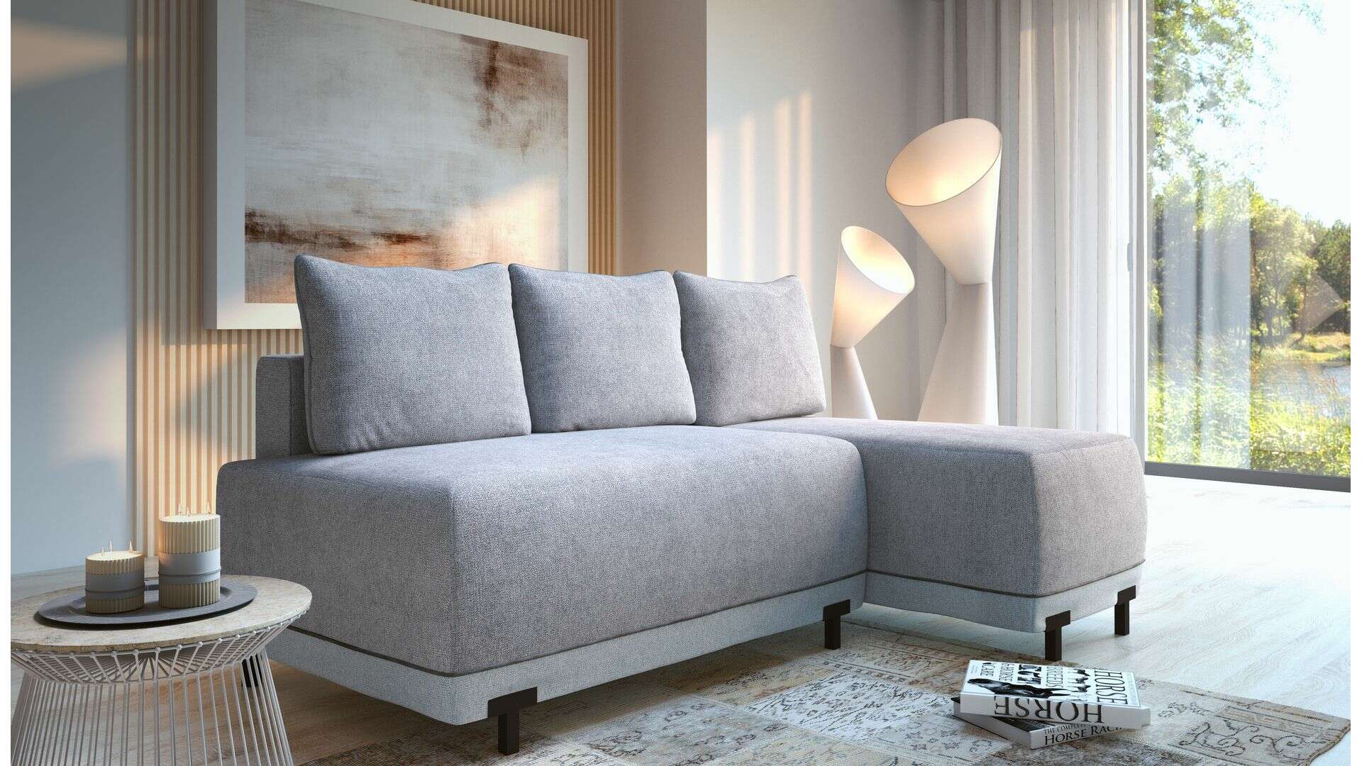 Sedací souprava Miro Provedení: Pravá varianta, Látka: Puente 94