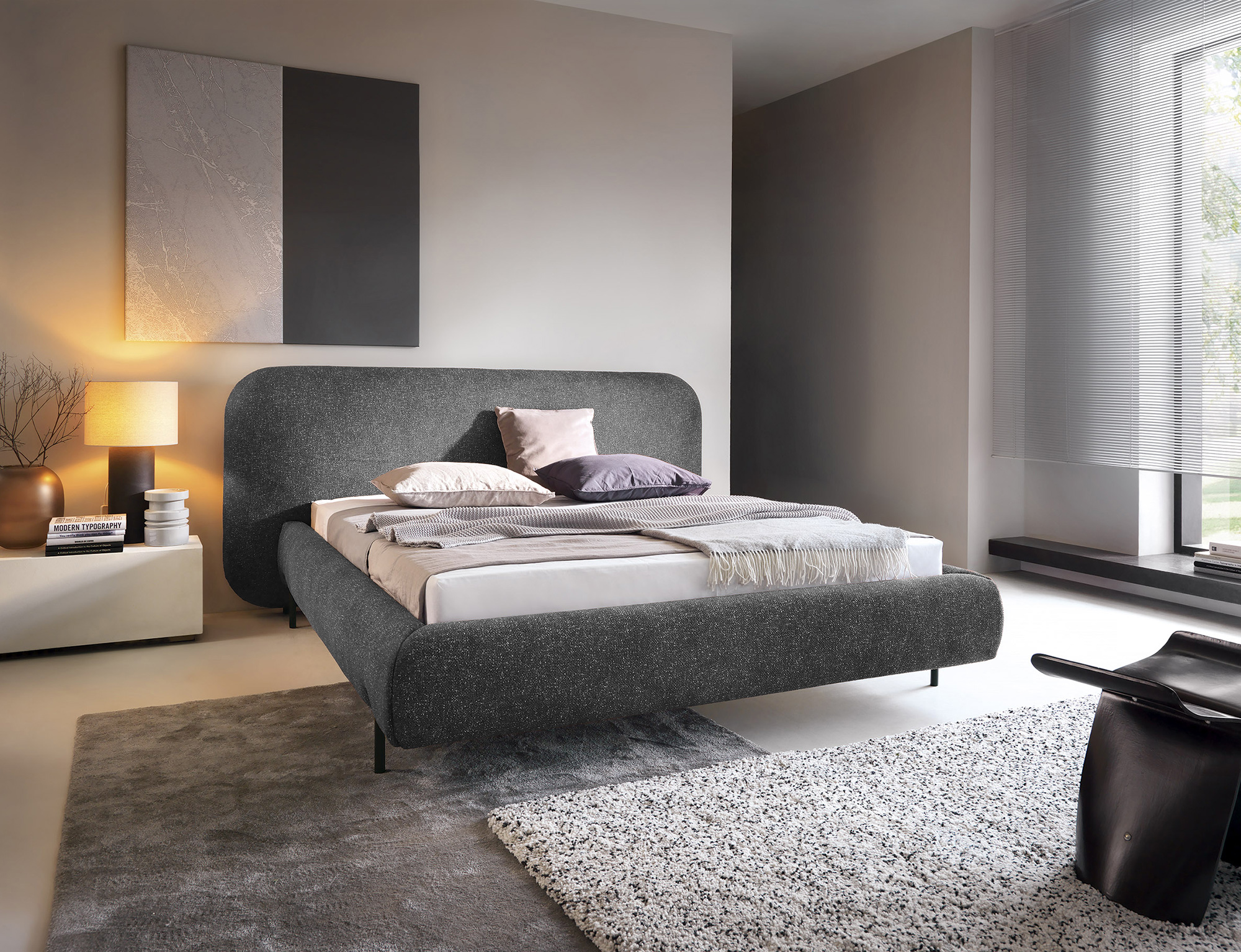 Postel Pointt - kovový rám Rozměr: 180 x 200 cm, látka: Breona 4