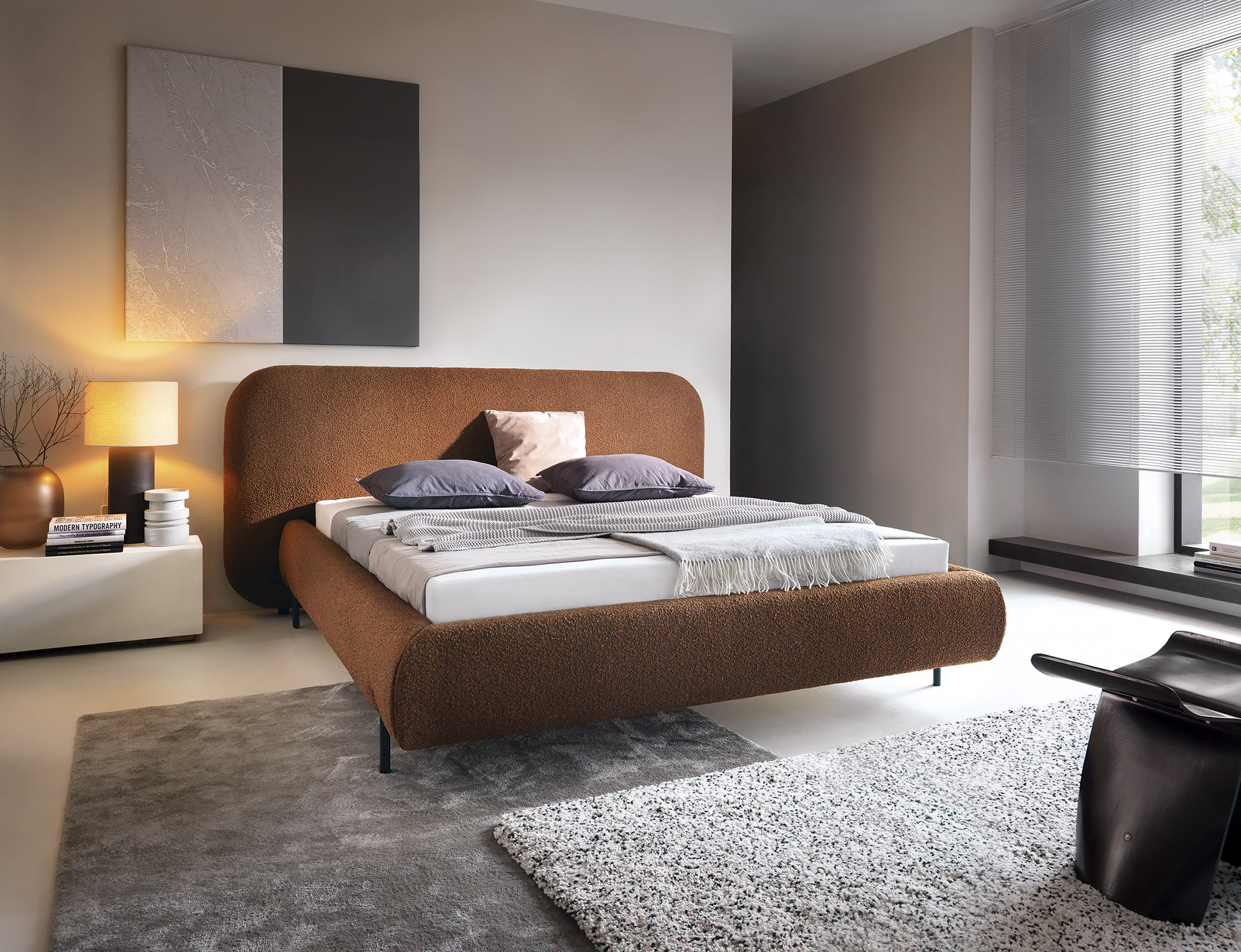 Postel Pointt - kovový rám Rozměr: 180 x 200 cm, látka: Jaffray 30