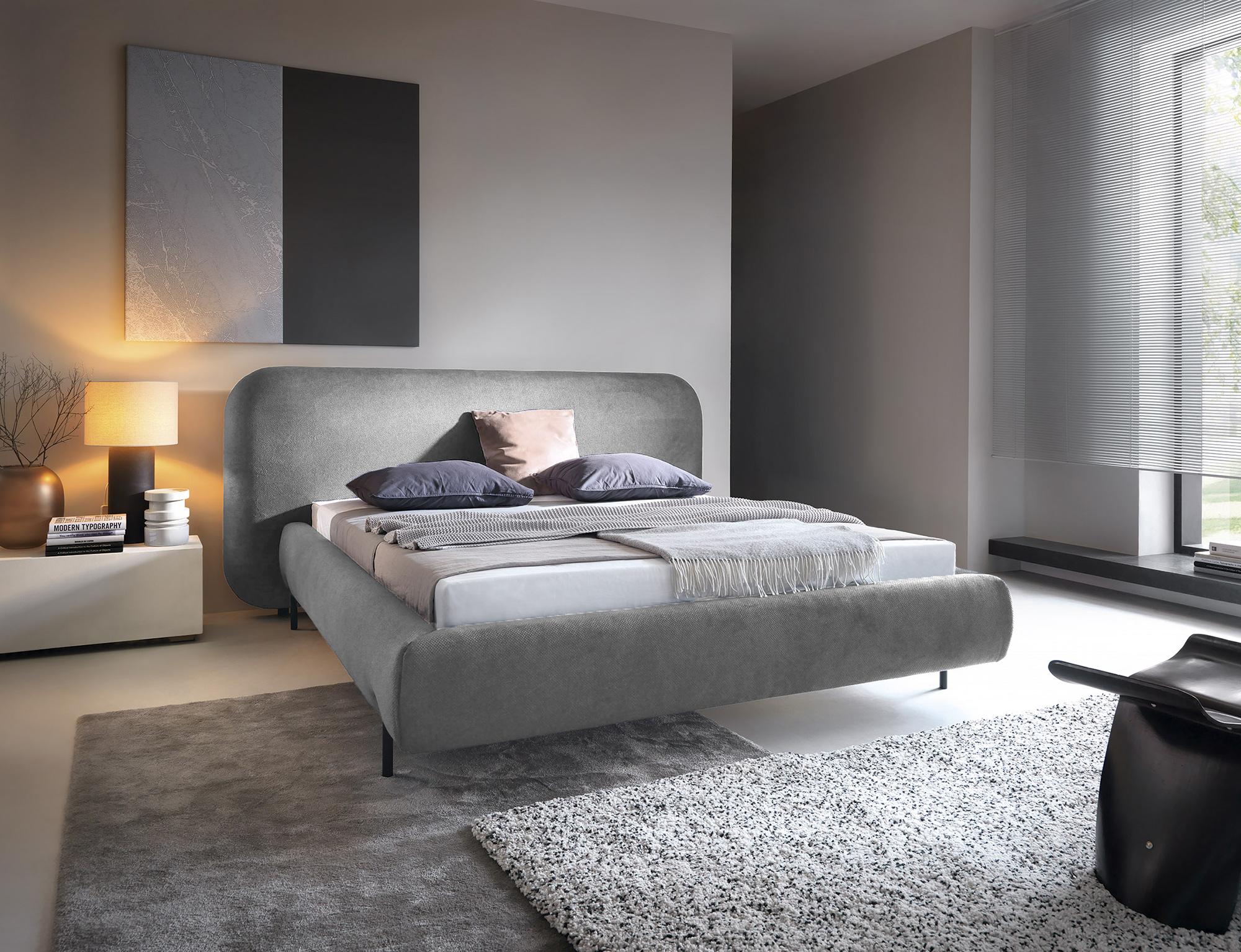 Postel Pointt - kovový rám Rozměr: 180 x 200 cm, látka: Paolli 4