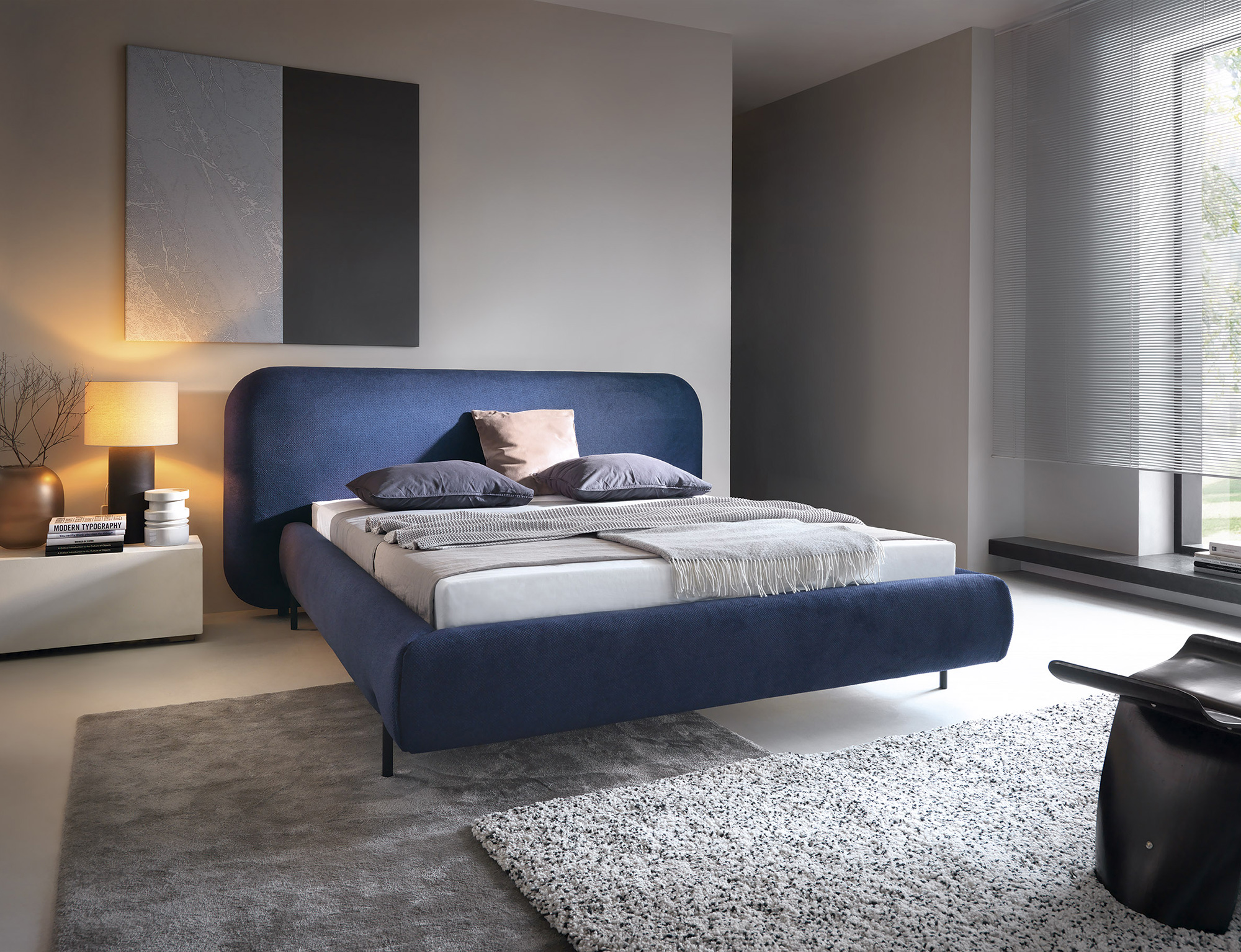 Postel Pointt - kovový rám Rozměr: 180 x 200 cm, látka: Paolli 40