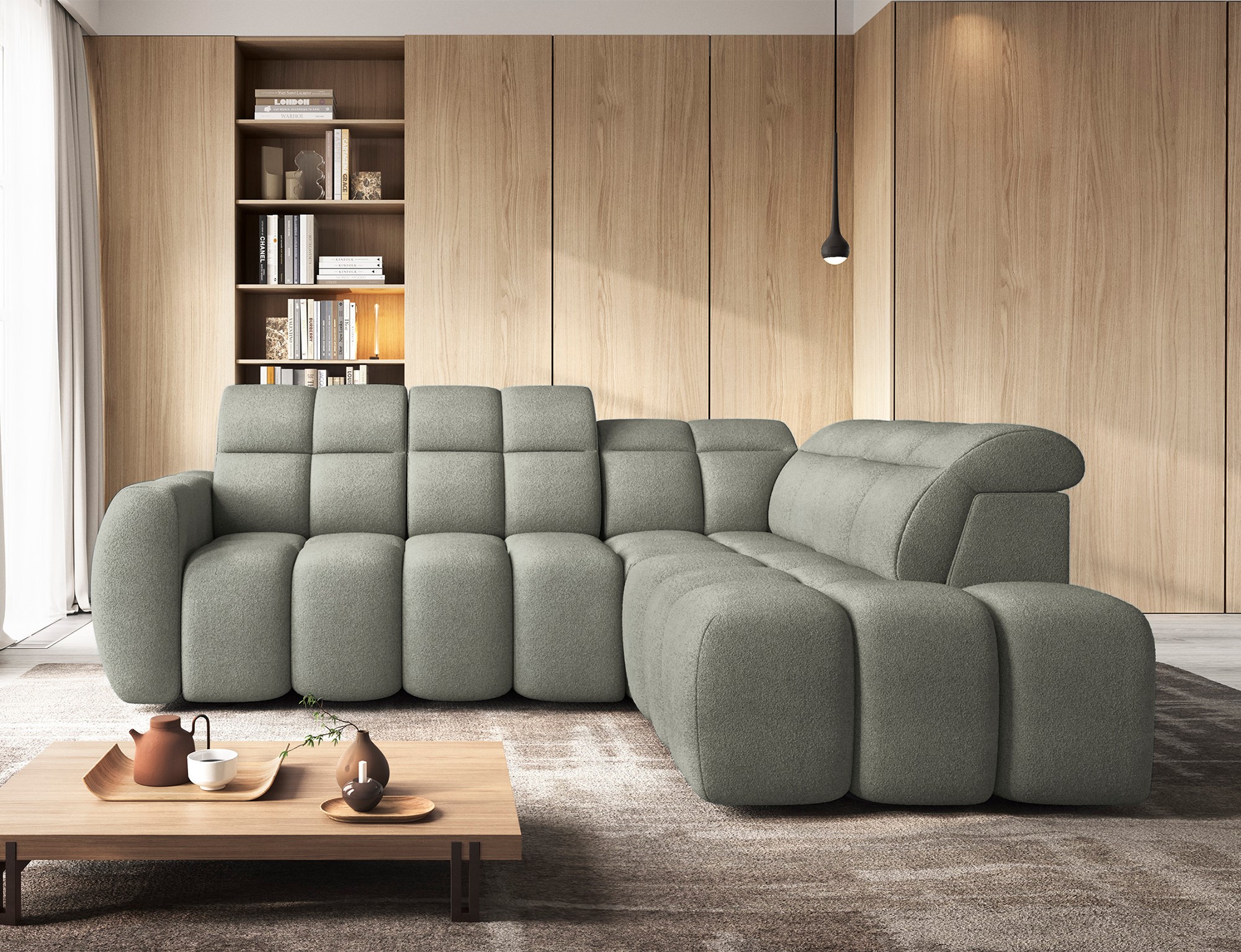 Sedací souprava Falconn Provedení: Pravá varianta, látka: Xillar 100