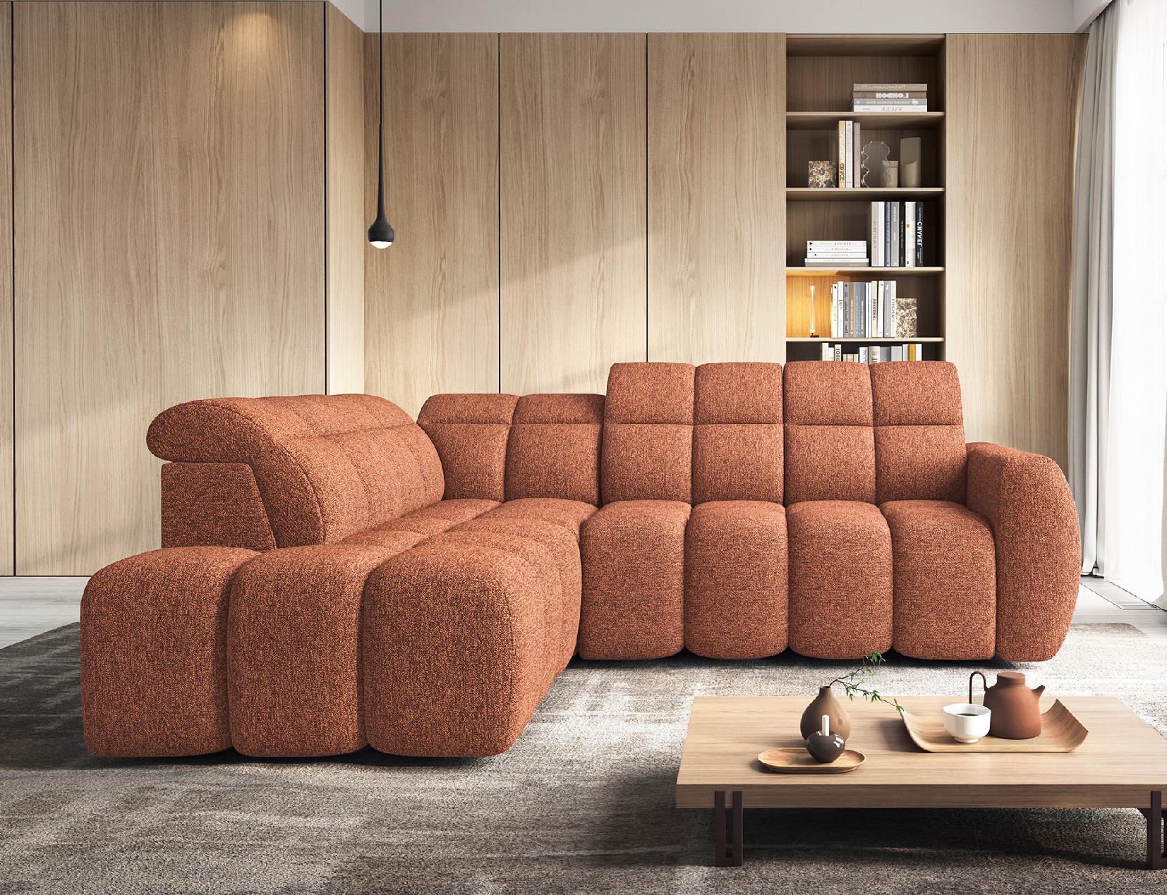 Sedací souprava Falconn Provedení: Levá varianta, látka: Coralline 30