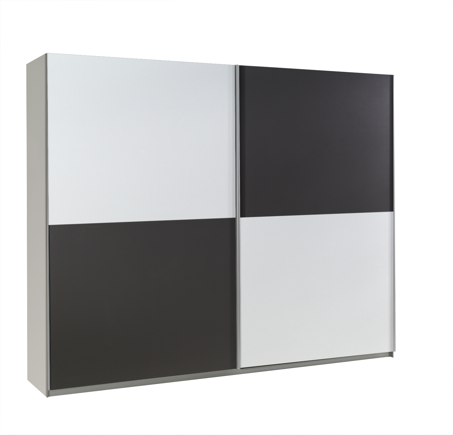 Šatní skříň Lux 21 Barva korpusu: Bílá, Rozměry: 244 cm - Bílá