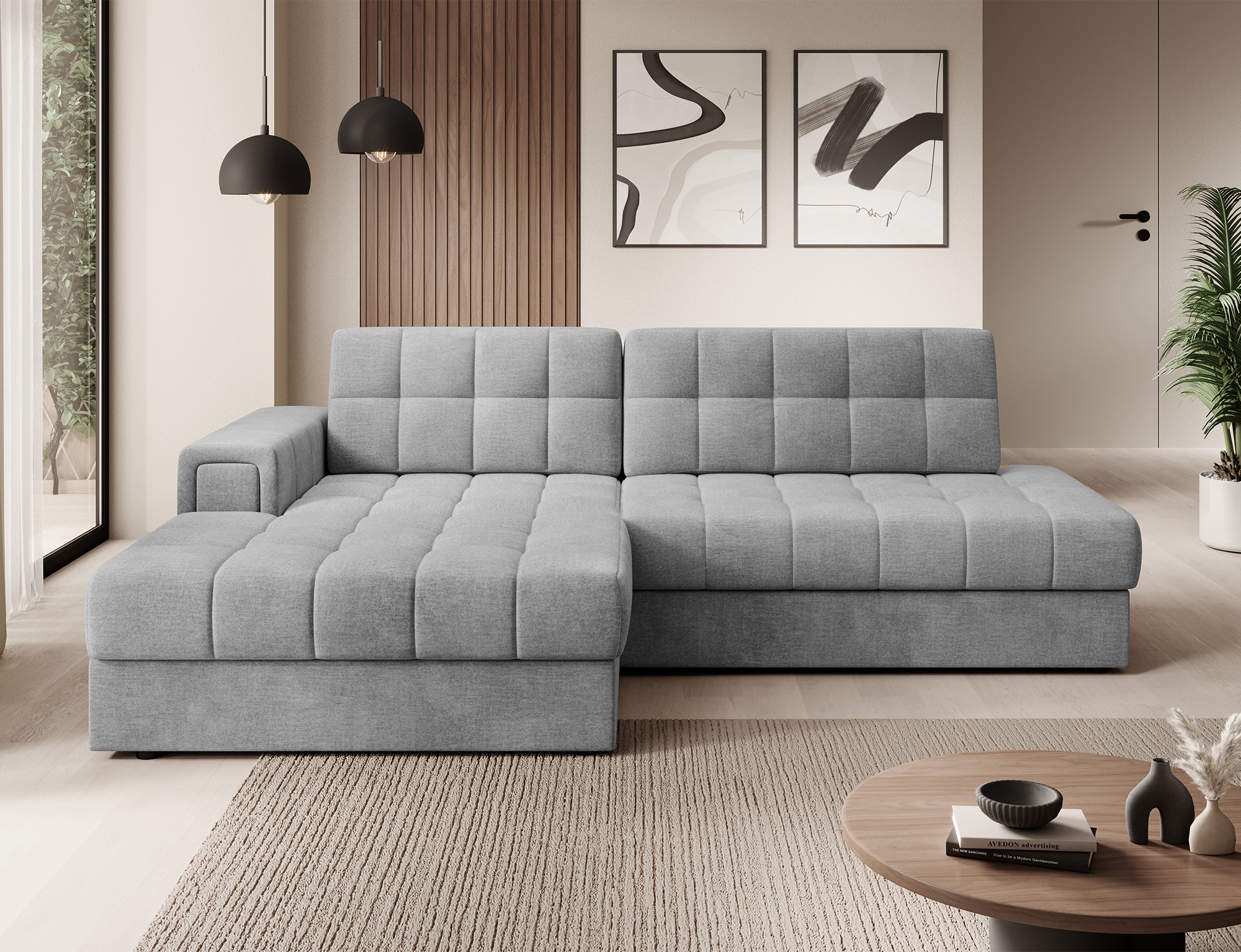 Sedací souprava Blezalt Provedení: Levá varianta, látka: Monolith 85