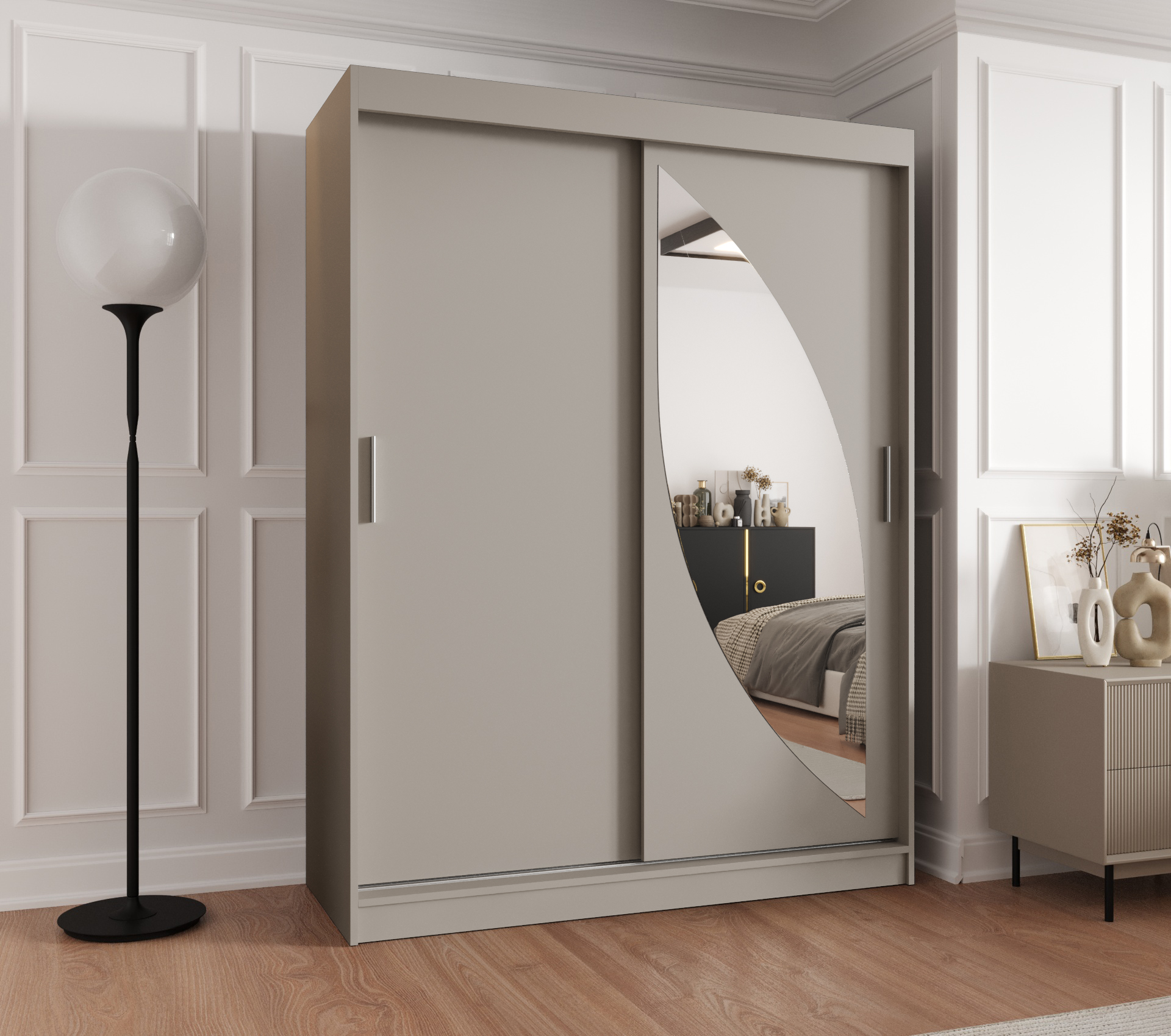 Šatní skříň Abi Milo Rozměry: 150 cm, Barva korpusu + barva dveří: Kašmír + Kašmír