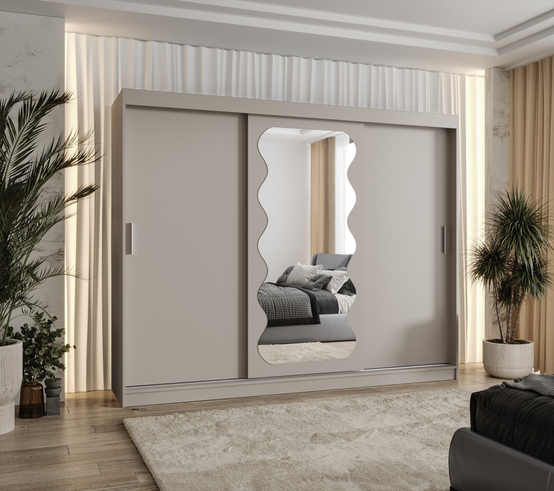 Šatní skříň Abi Spoti Rozměry: 250 cm, Barva korpusu + barva