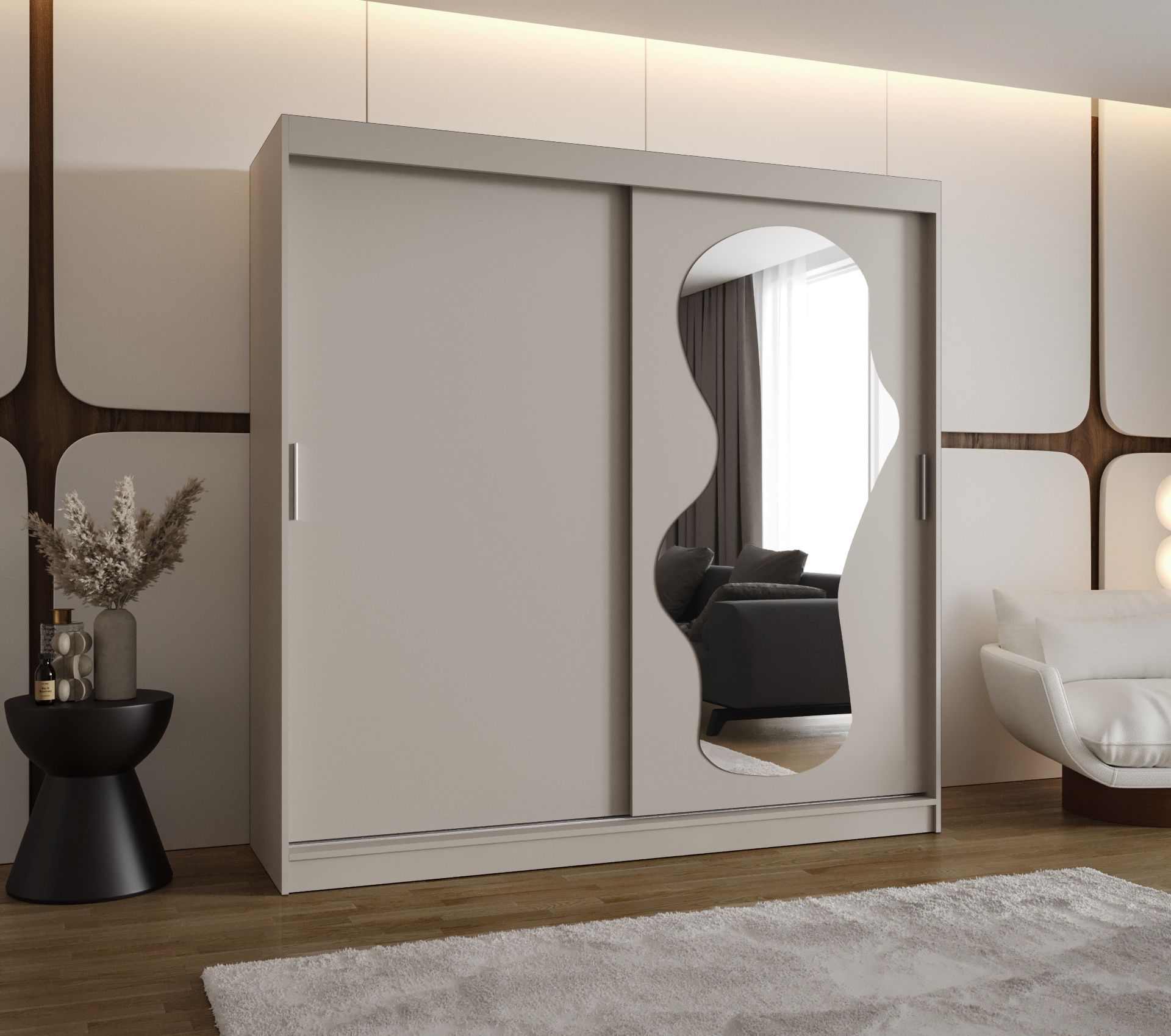 Šatní skříň Abi Ultra Rozměry: 200 cm, Barva korpusu + barva