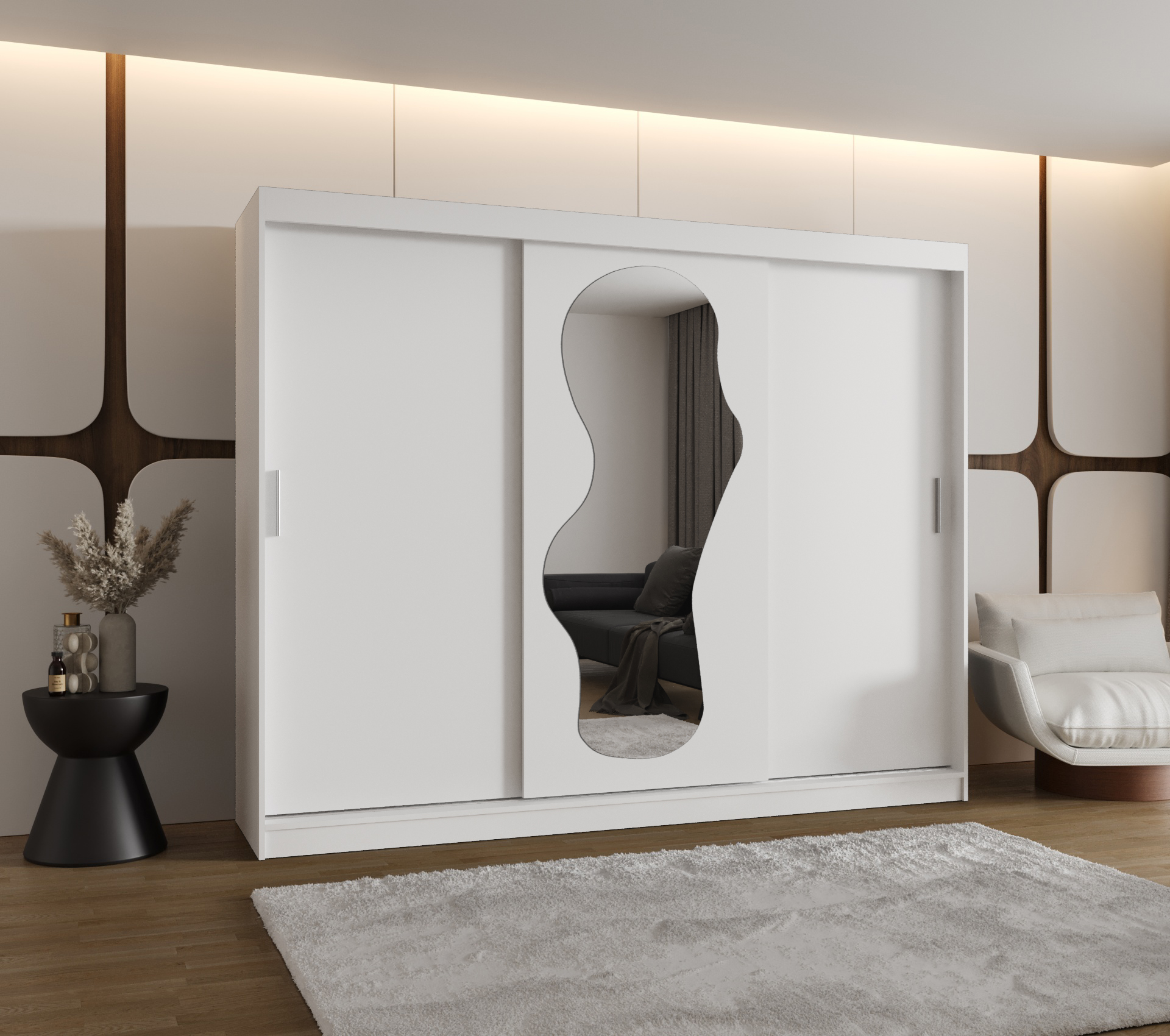 Šatní skříň Abi Ultra Rozměry: 250 cm, Barva korpusu + barva