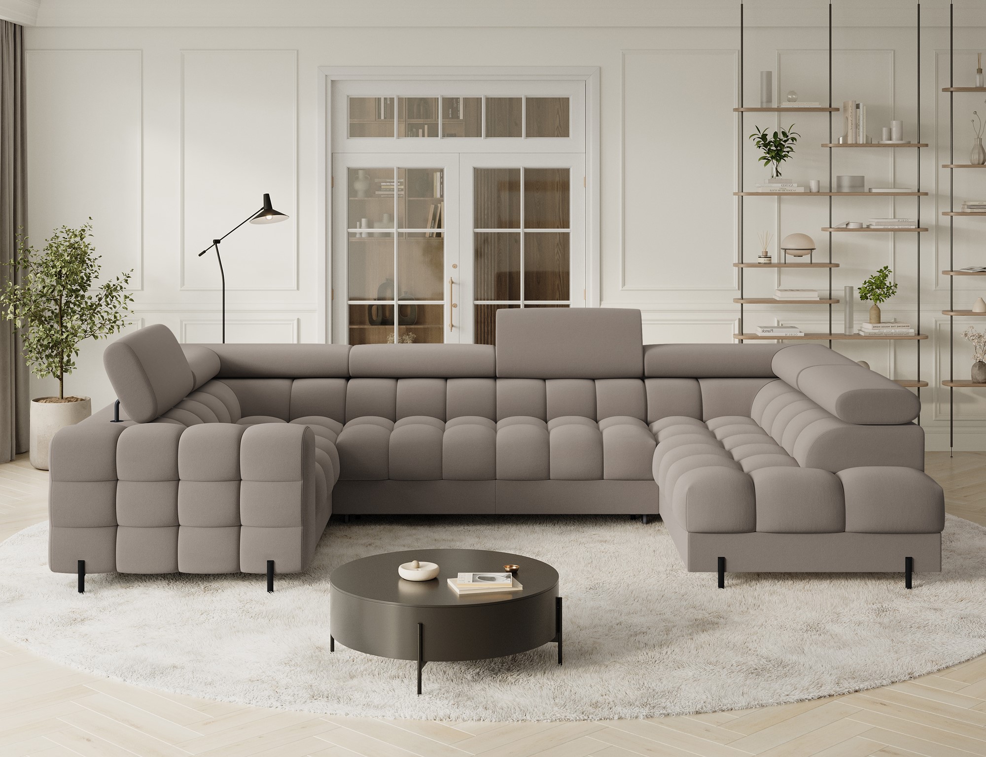 Sedací souprava Fectory Provedení: Pravá U, látka: Sola 18