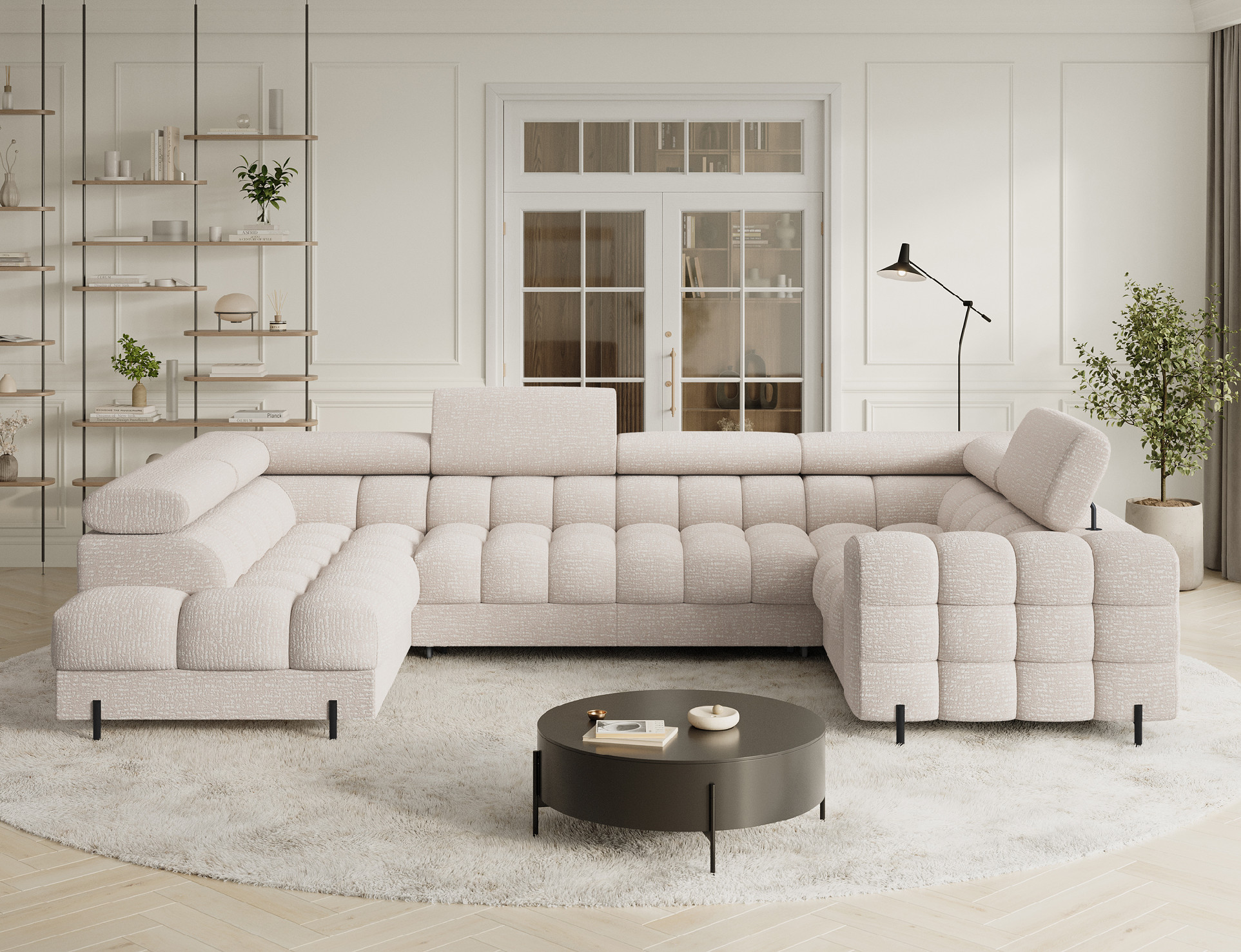 Sedací souprava Fectory Provedení: Levá U, látka: Baffix 20