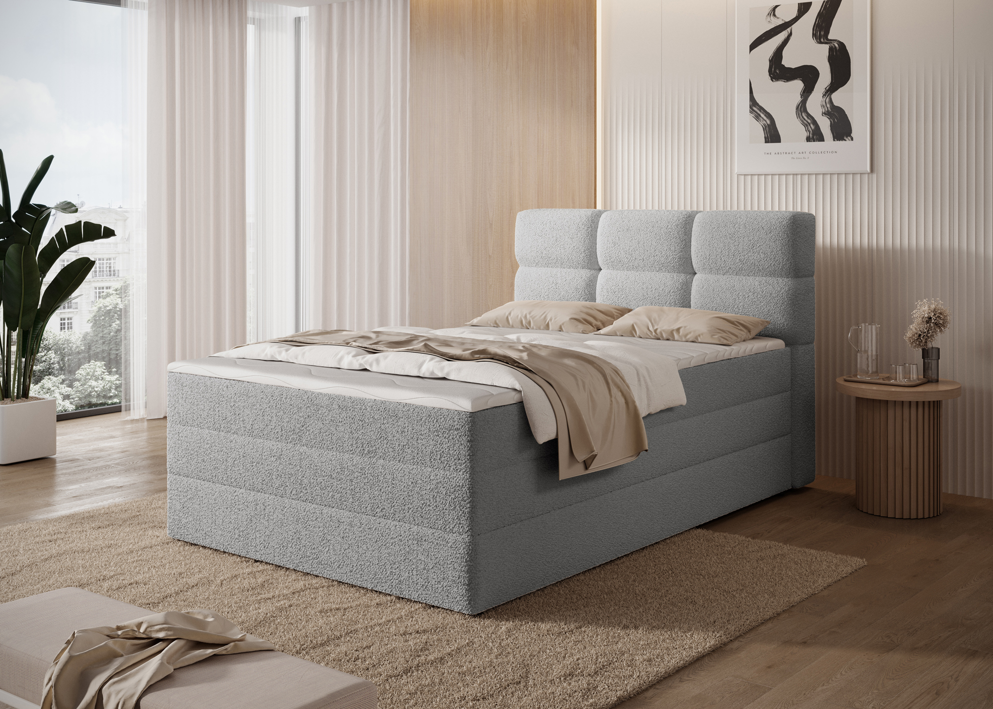 Boxspring Kasped Rozměr: 140 x 200 cm, látka: Royal 4