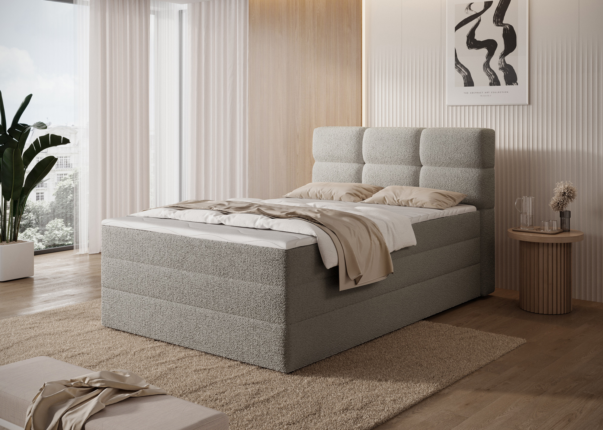 Boxspring Kasped Rozměr: 120 x 200 cm, látka: Royal 20