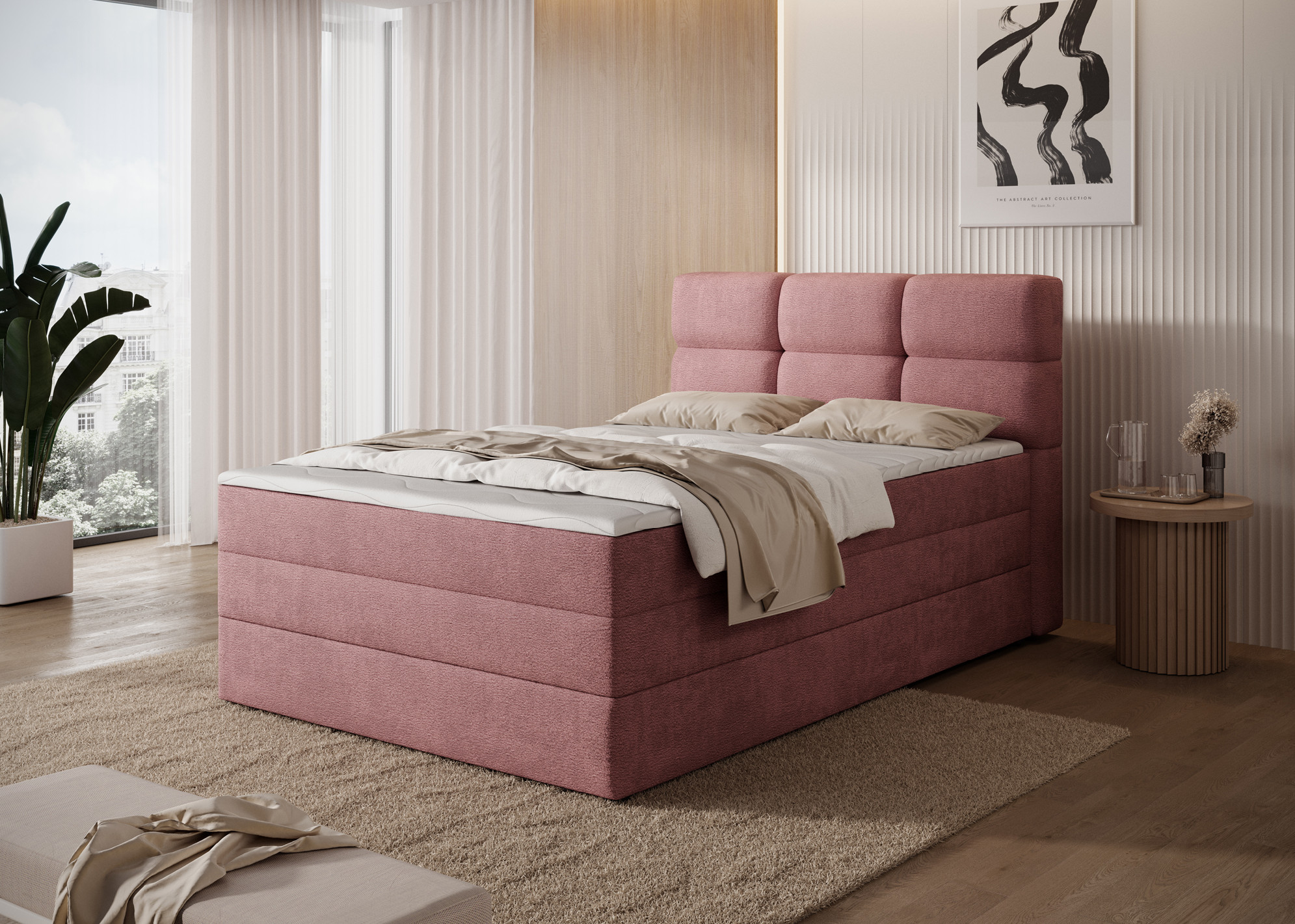 Boxspring Kasped Rozměr: 120 x 200 cm, látka: Touch 24