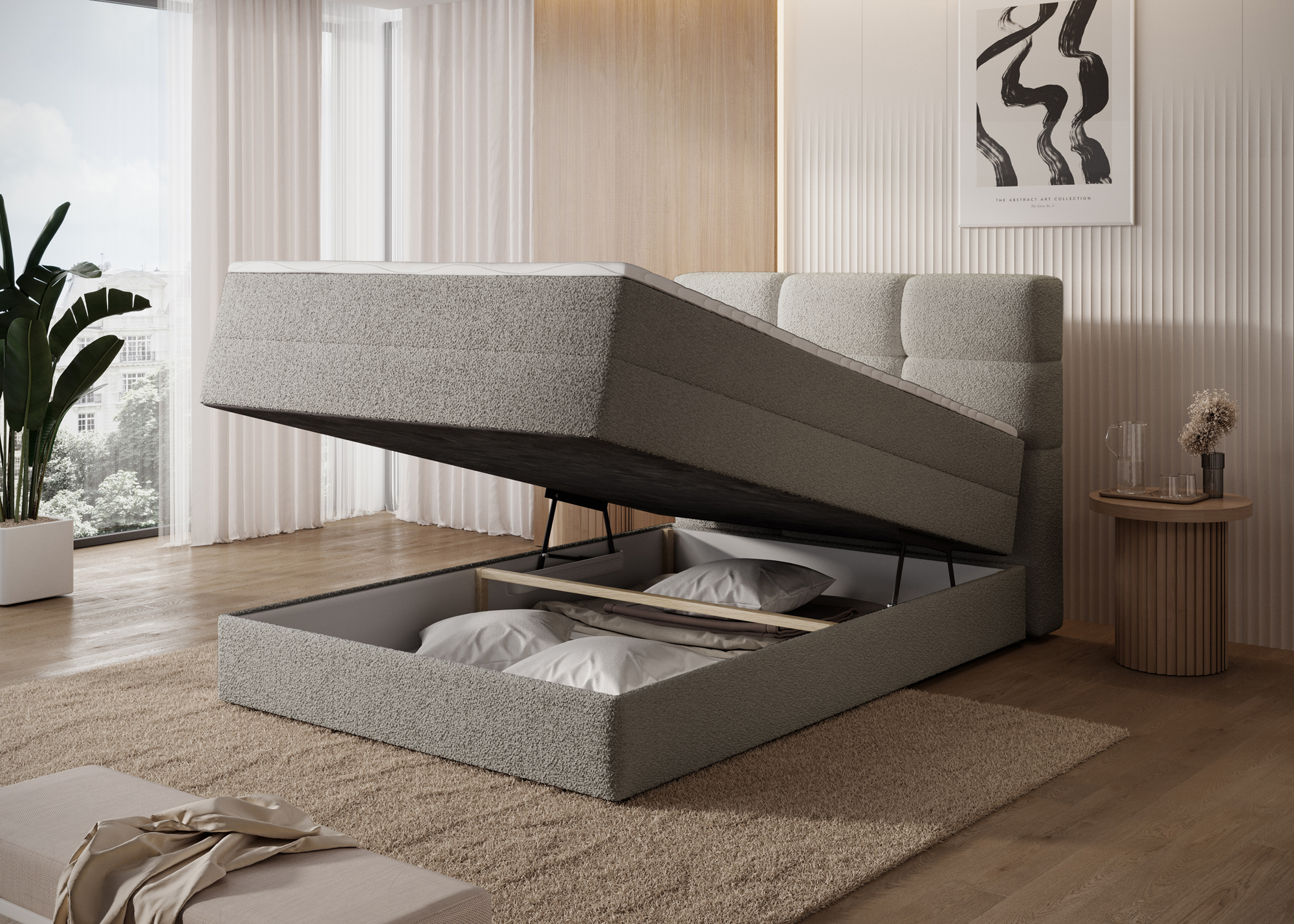 Boxspring Kasped Rozměr: 140 x 200 cm, látka: Royal 1 (obrázek 9)
