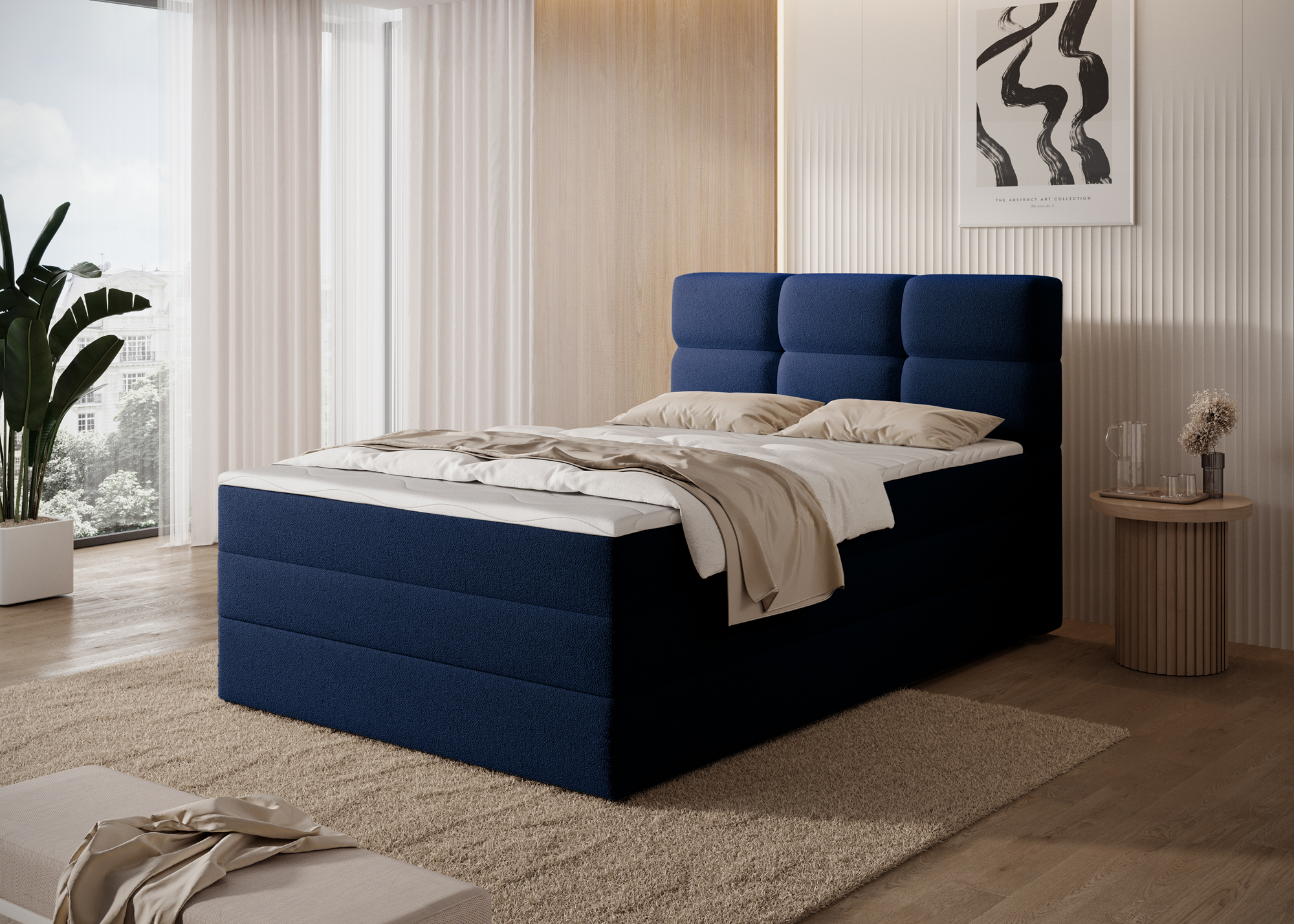 Boxspring Kasped Rozměr: 140 x 200 cm, látka: Paolli 40