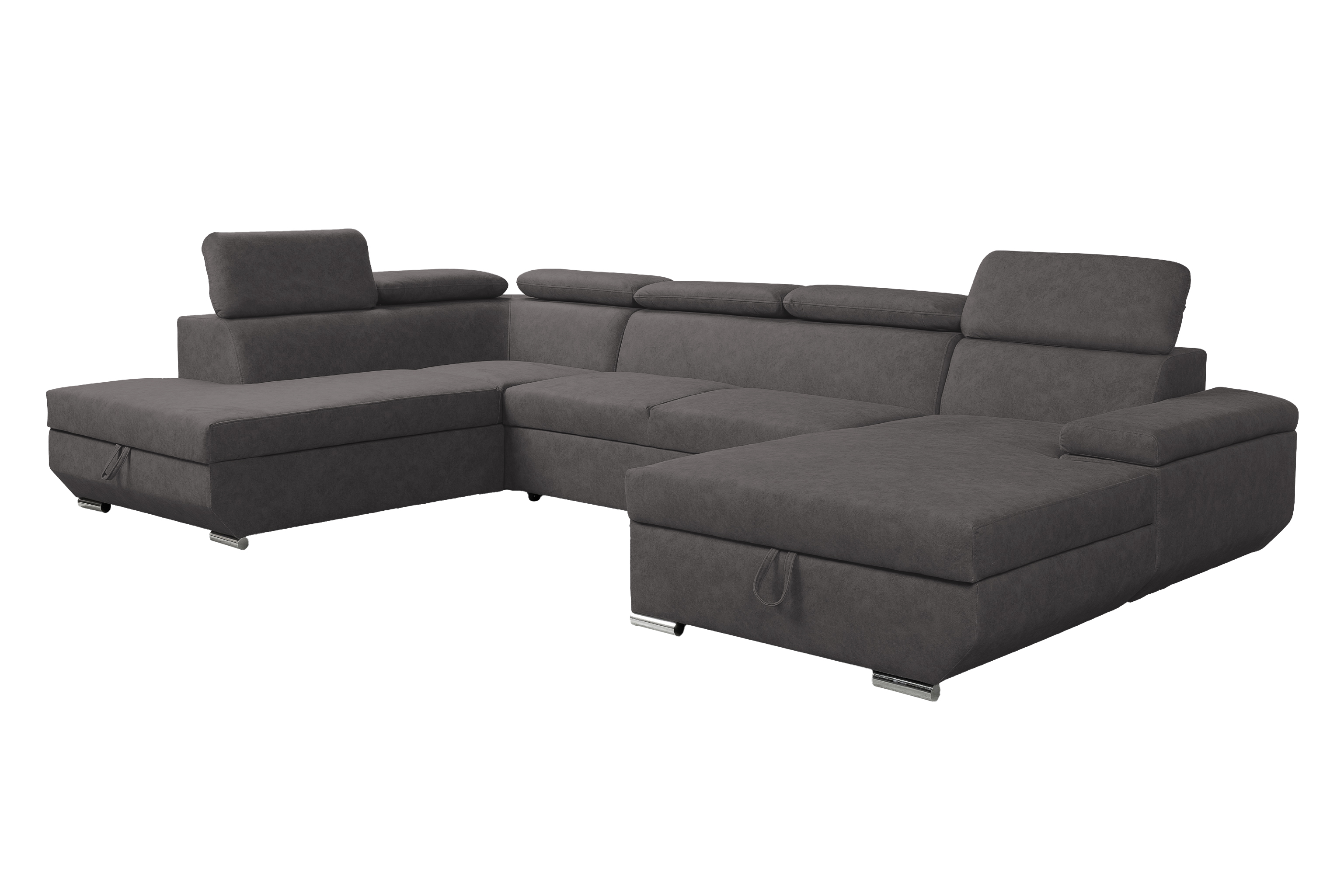 Sedací souprava Lars II. U FORM Provedení: Pravá U, látka: Logan Graphite