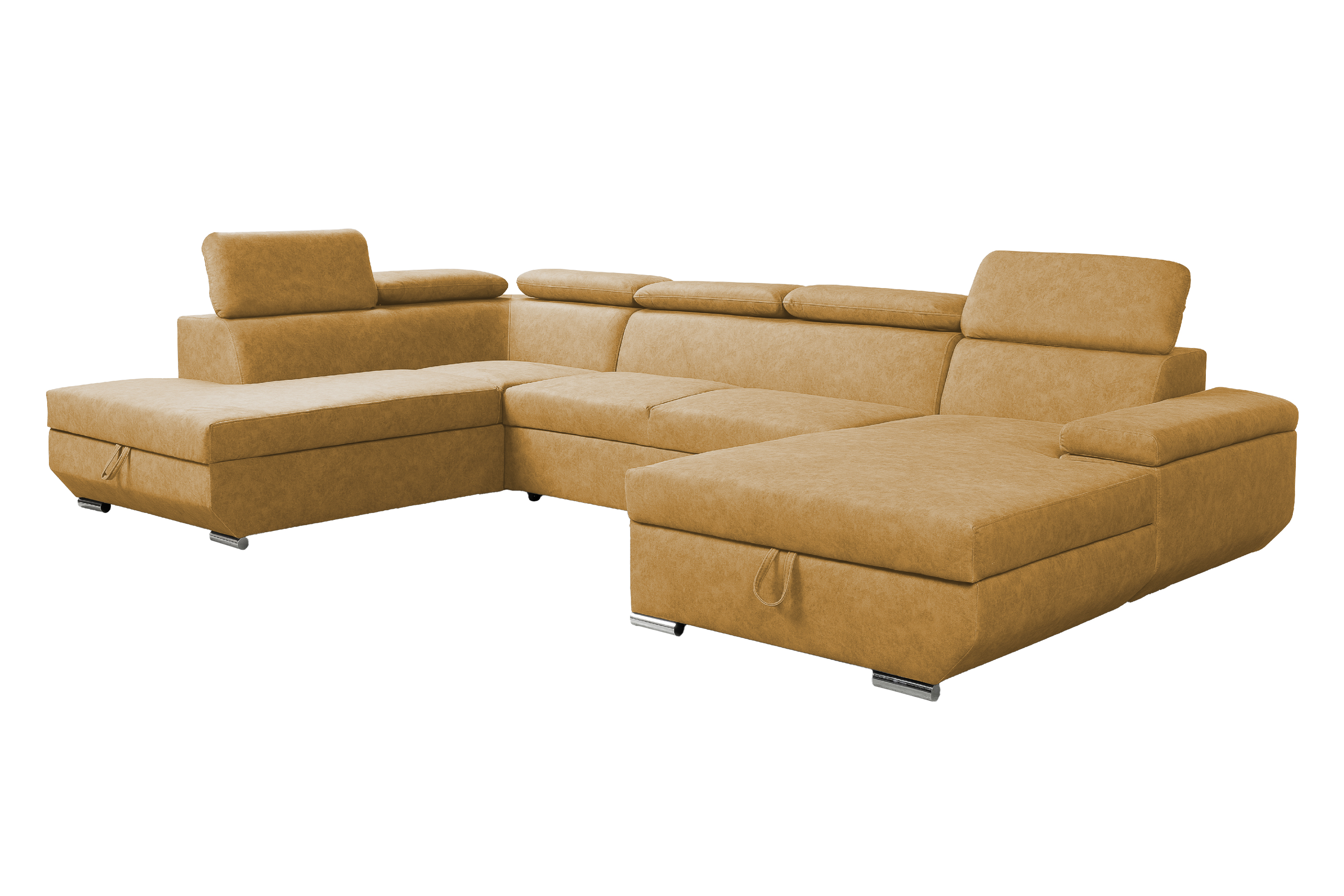 Sedací souprava Lars II. U FORM Provedení: Pravá U, látka: Logan Mostaza